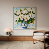 Floral Canvas Wall Art WAD1306-F 80 x 80 cm / Stretched on hidden frame