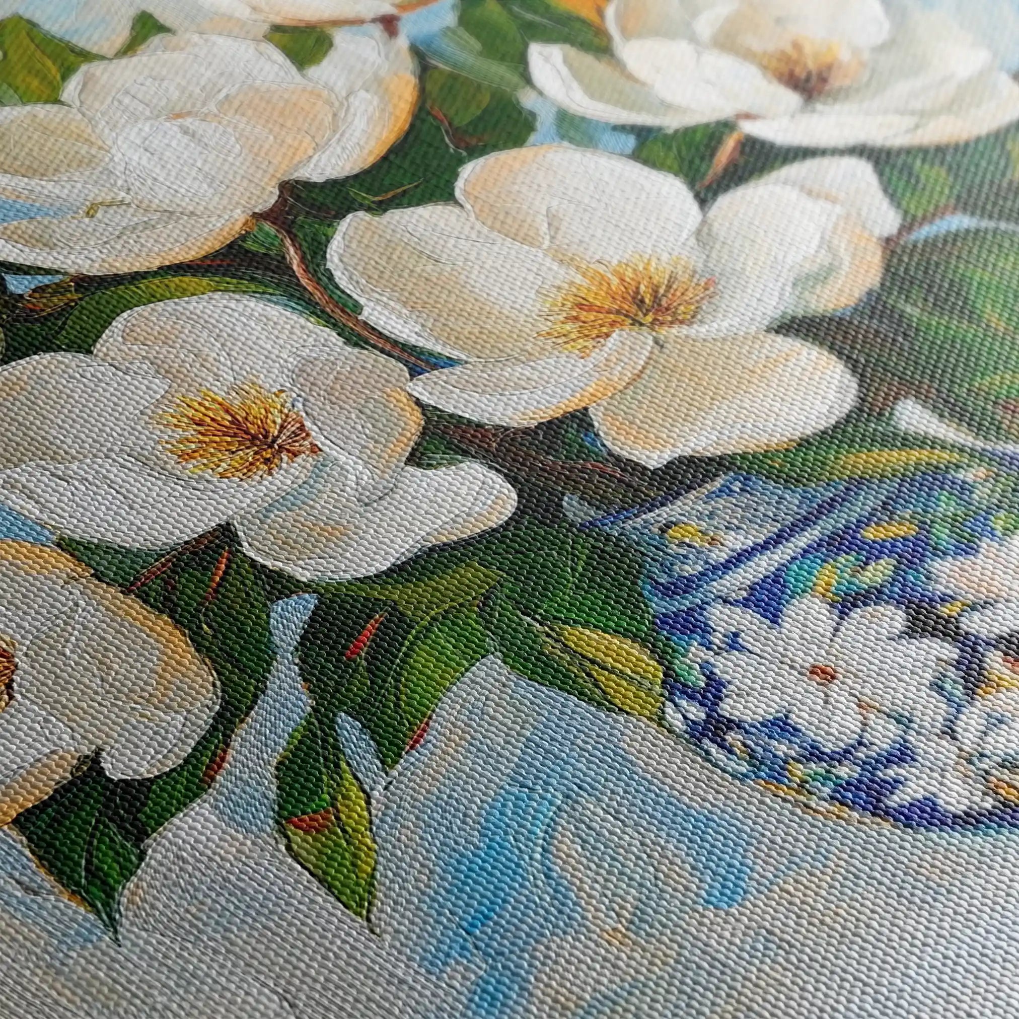 Floral Canvas Wall Art WAD1306-F 80 x 80 cm / Stretched on hidden frame