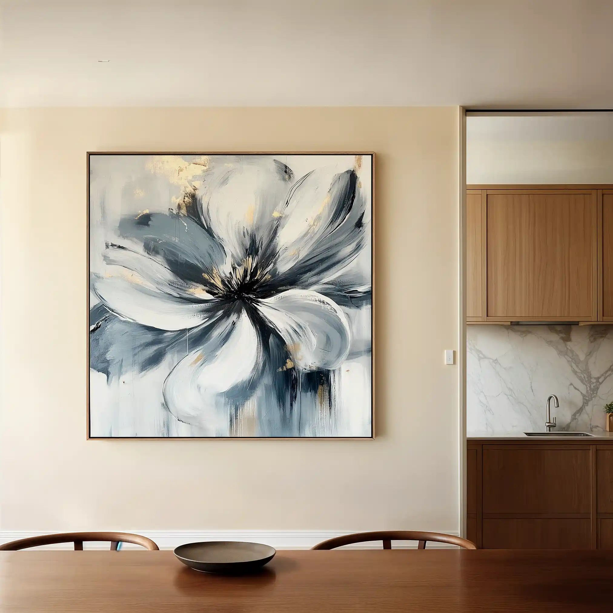 Floral Canvas Wall Art WAD1307-F 80 x 80 cm / Stretched on hidden frame