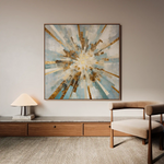 Abstract 1309 Canvas Art 60 x 60 cm / Stretched on hidden frame