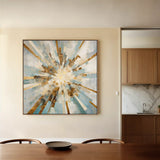 Abstract 1309 Canvas Art 60 x 60 cm / Stretched on hidden frame