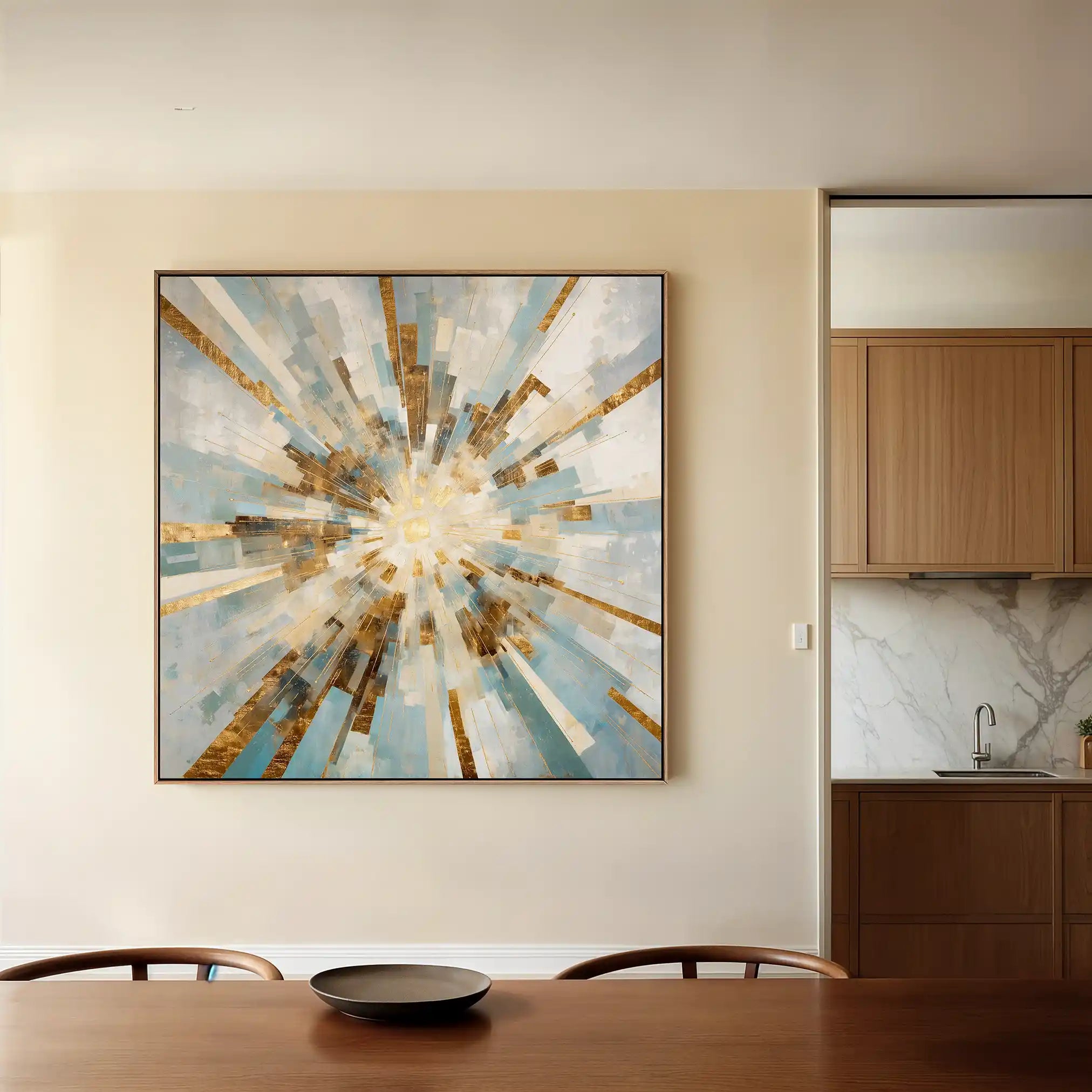 Abstract 1309 Canvas Art 60 x 60 cm / Stretched on hidden frame