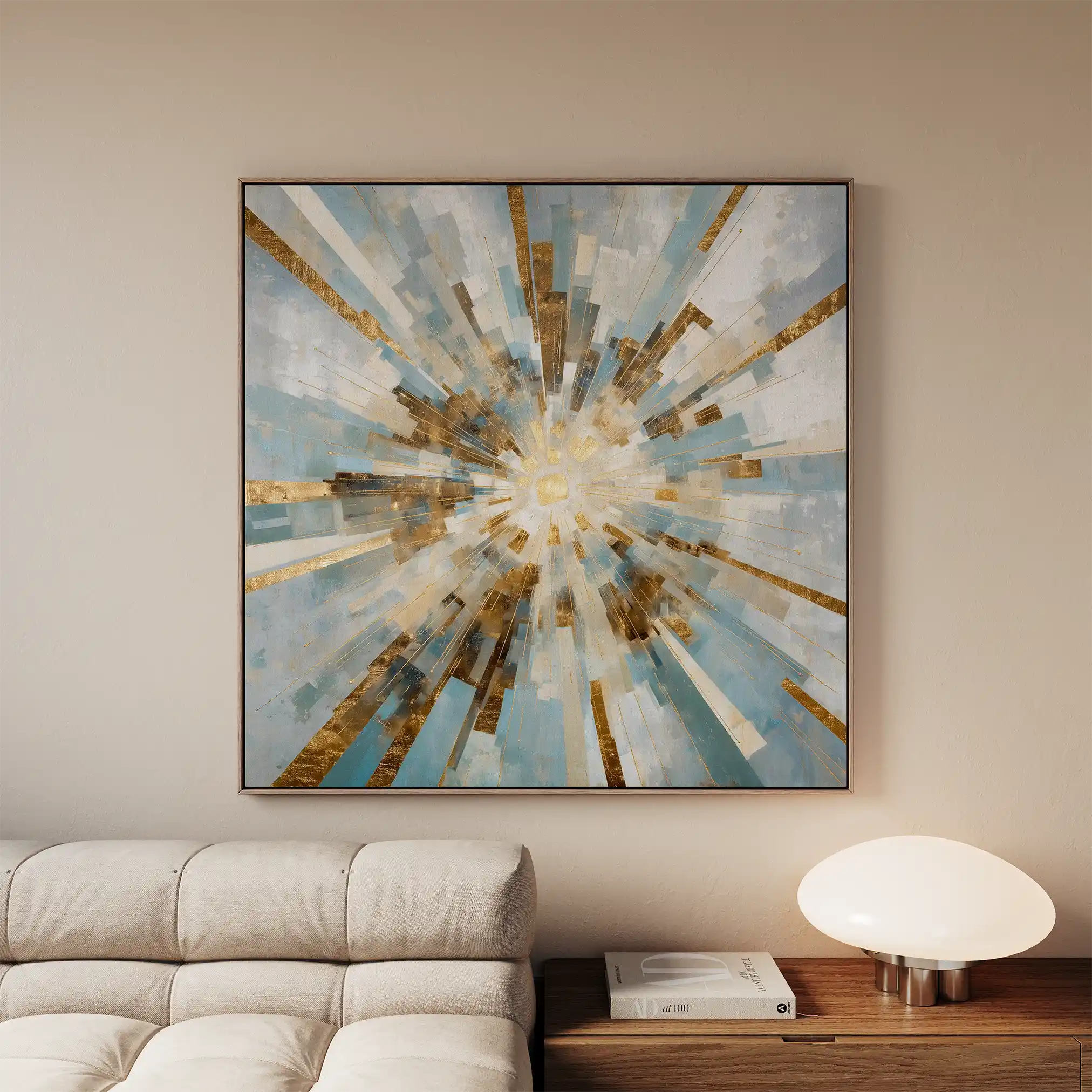 Abstract 1309 Canvas Art 60 x 60 cm / Stretched on hidden frame