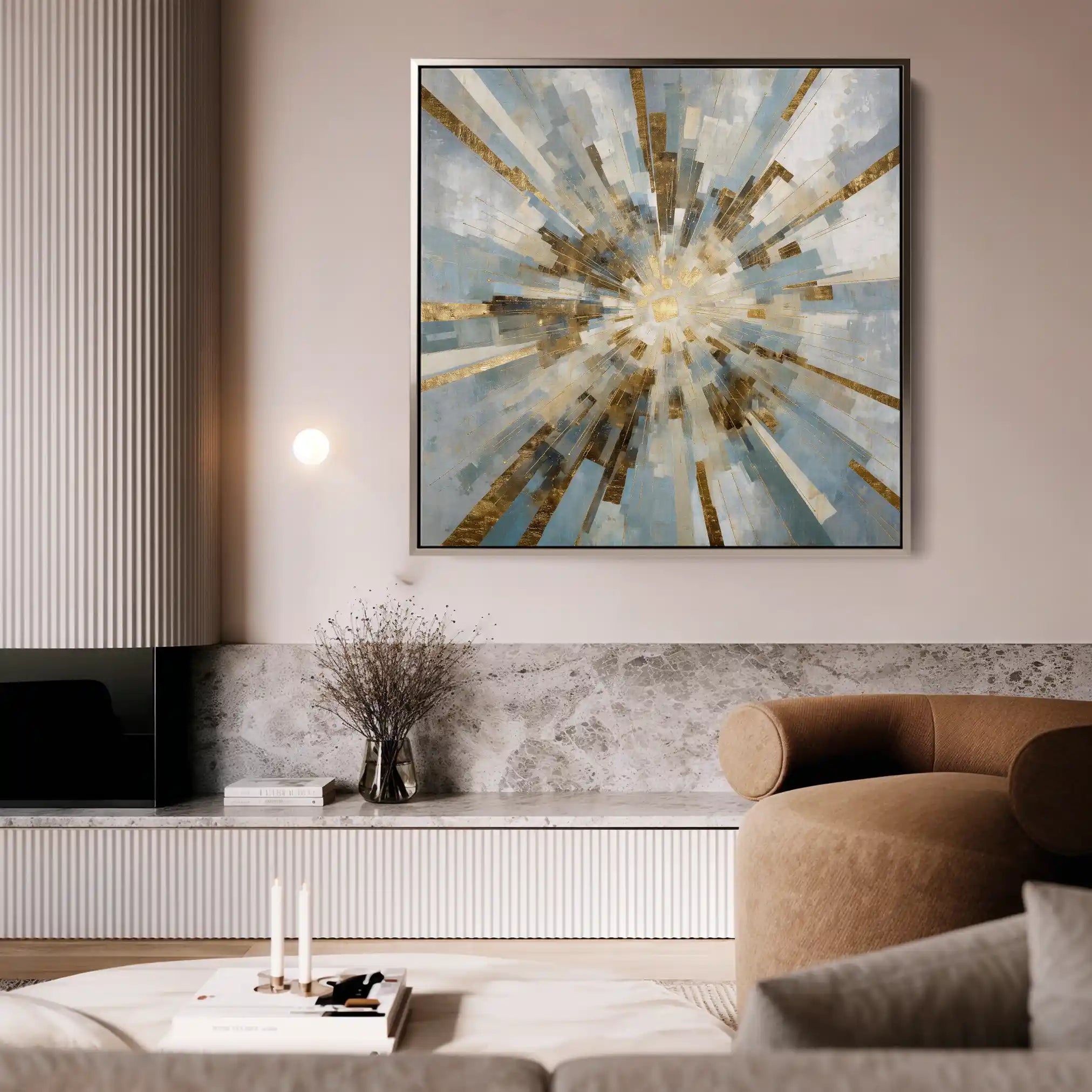 Abstract 1309 Canvas Art 60 x 60 cm / Stretched on hidden frame