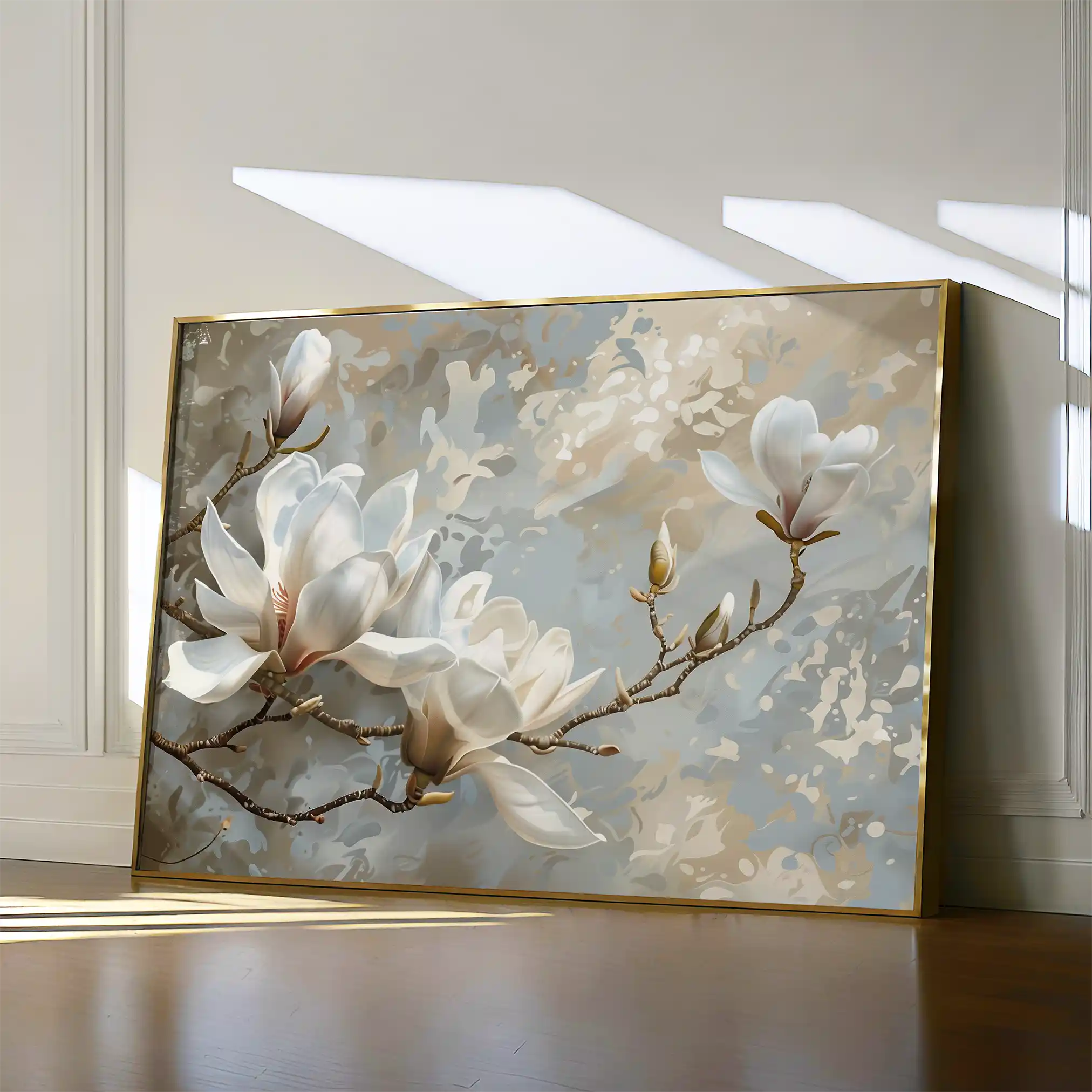 Floral Canvas Wall Art WAD131-F 90 x 60 cm / Stretched on hidden frame