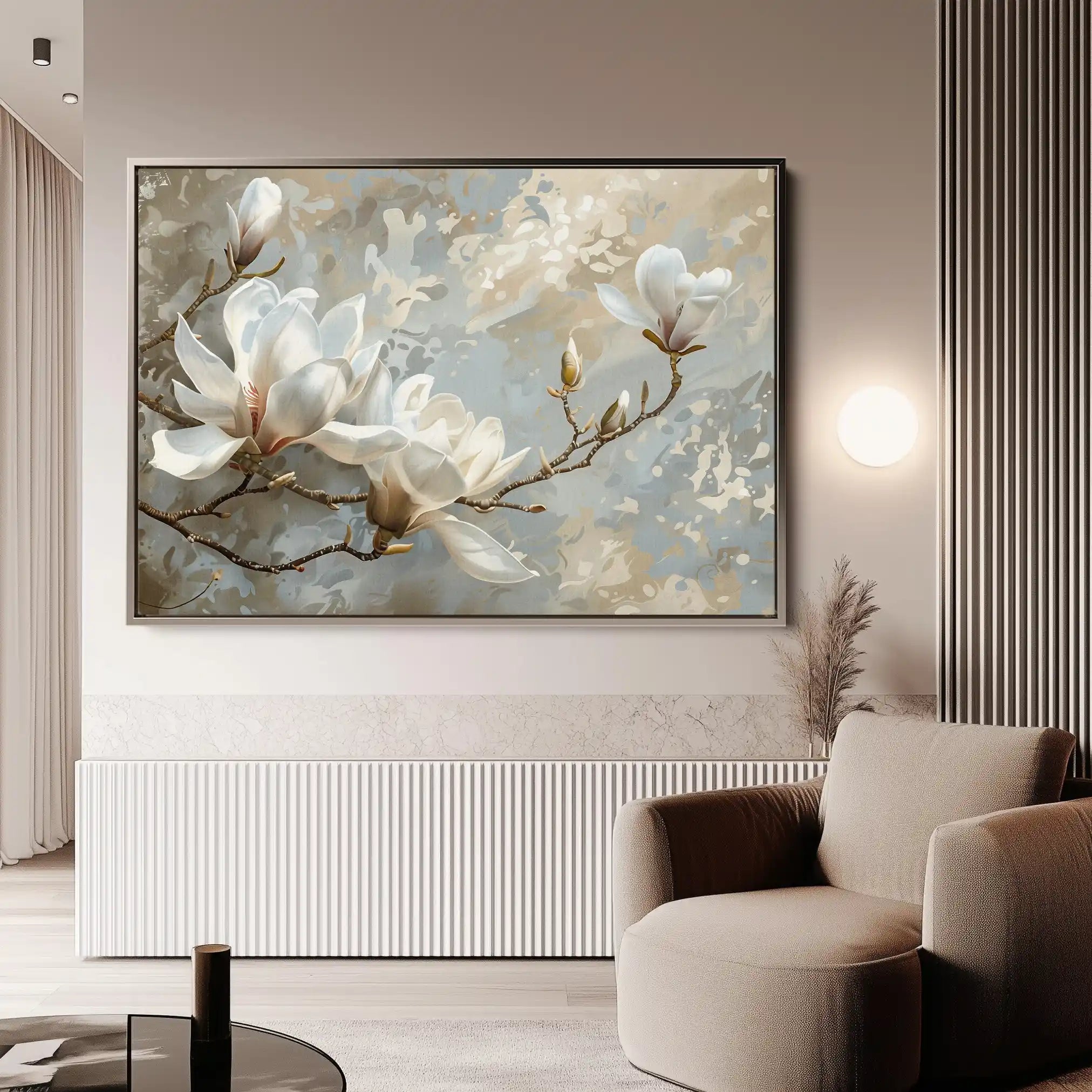 Floral Canvas Wall Art WAD131-F 90 x 60 cm / Stretched on hidden frame