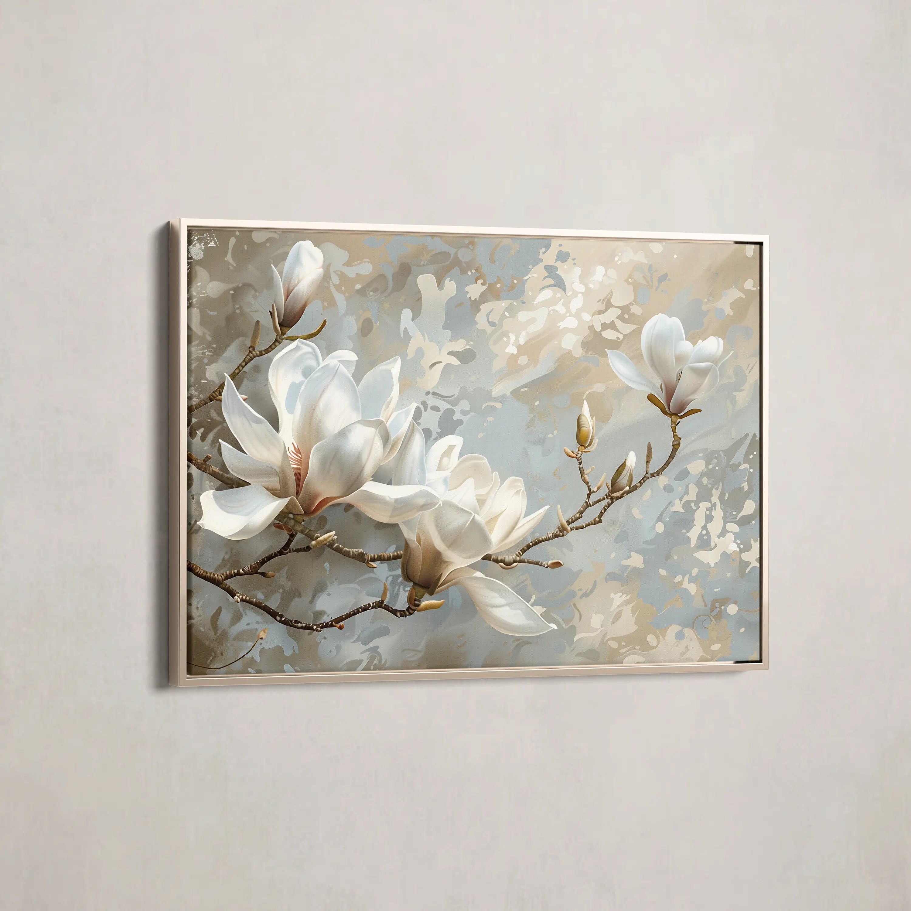 Floral Canvas Wall Art WAD131-F 90 x 60 cm / Stretched on hidden frame