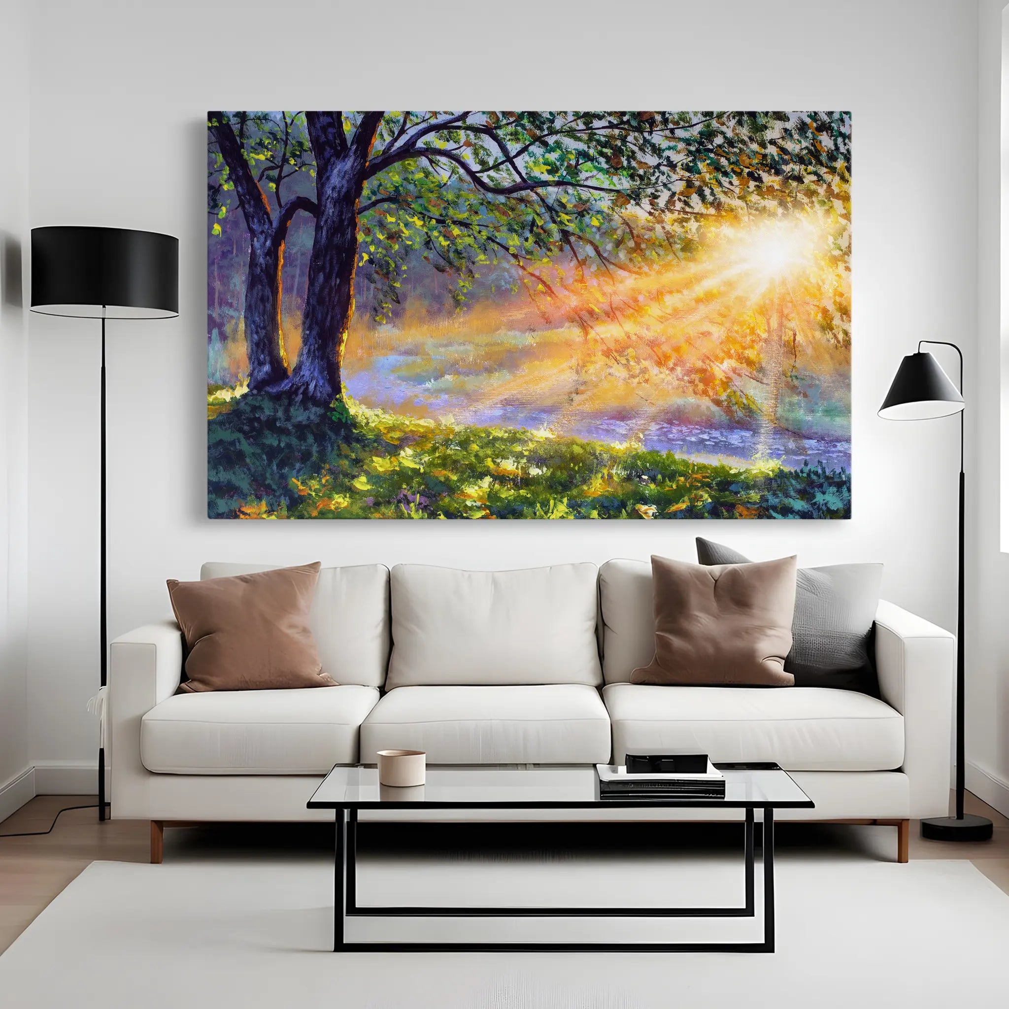 Landscape Canvas Wall Art WAD131-L 90 x 60 cm / Stretched on hidden frame