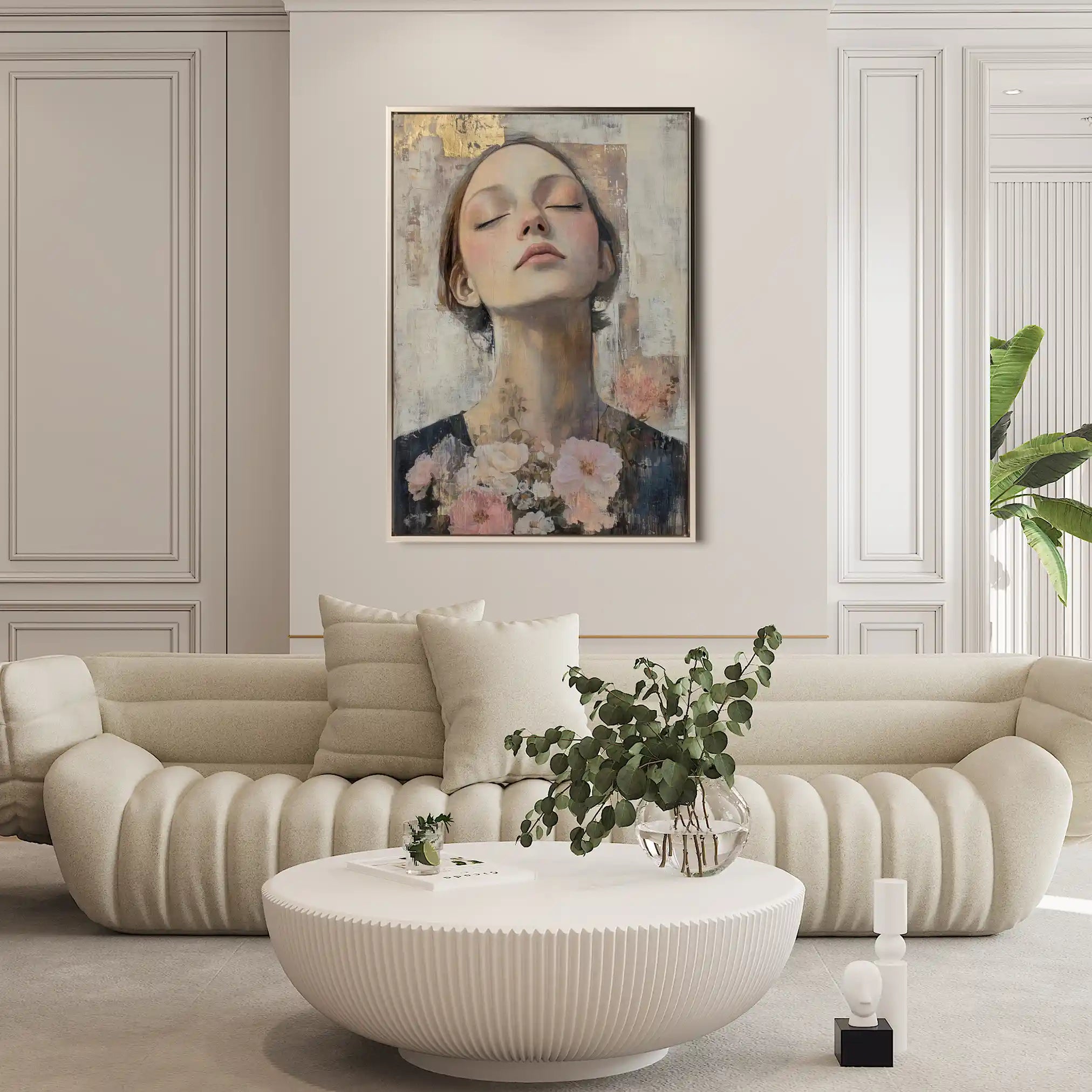 Portrait 131 Canvas Art 90 x 60 cm / Stretched on hidden frame