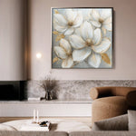 Floral Canvas Wall Art WAD1310-F 80 x 80 cm / Stretched on hidden frame