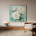 Floral Canvas Wall Art WAD1311-F 80 x 80 cm / Stretched on hidden frame
