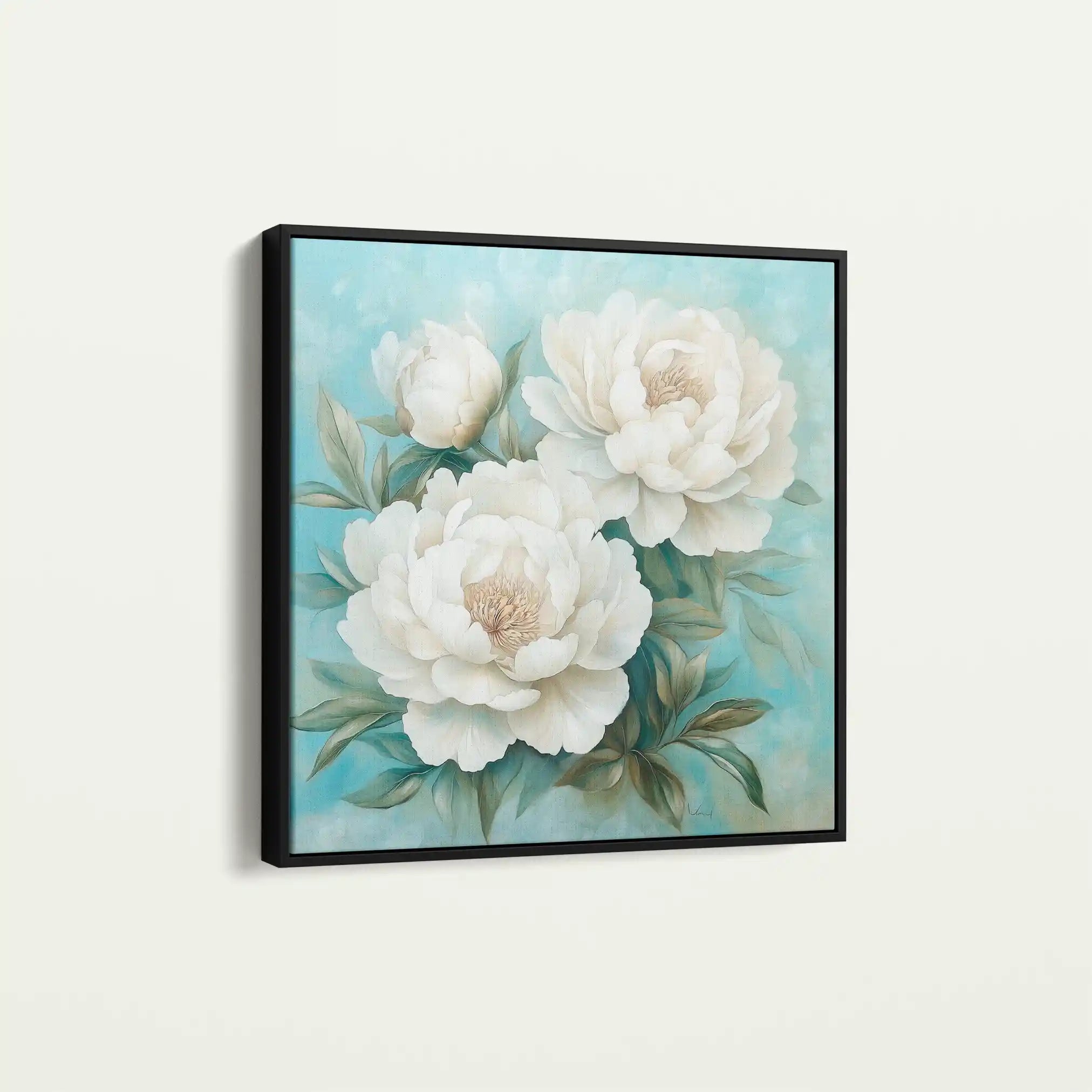 Floral Canvas Wall Art WAD1311-F 80 x 80 cm / Stretched on hidden frame