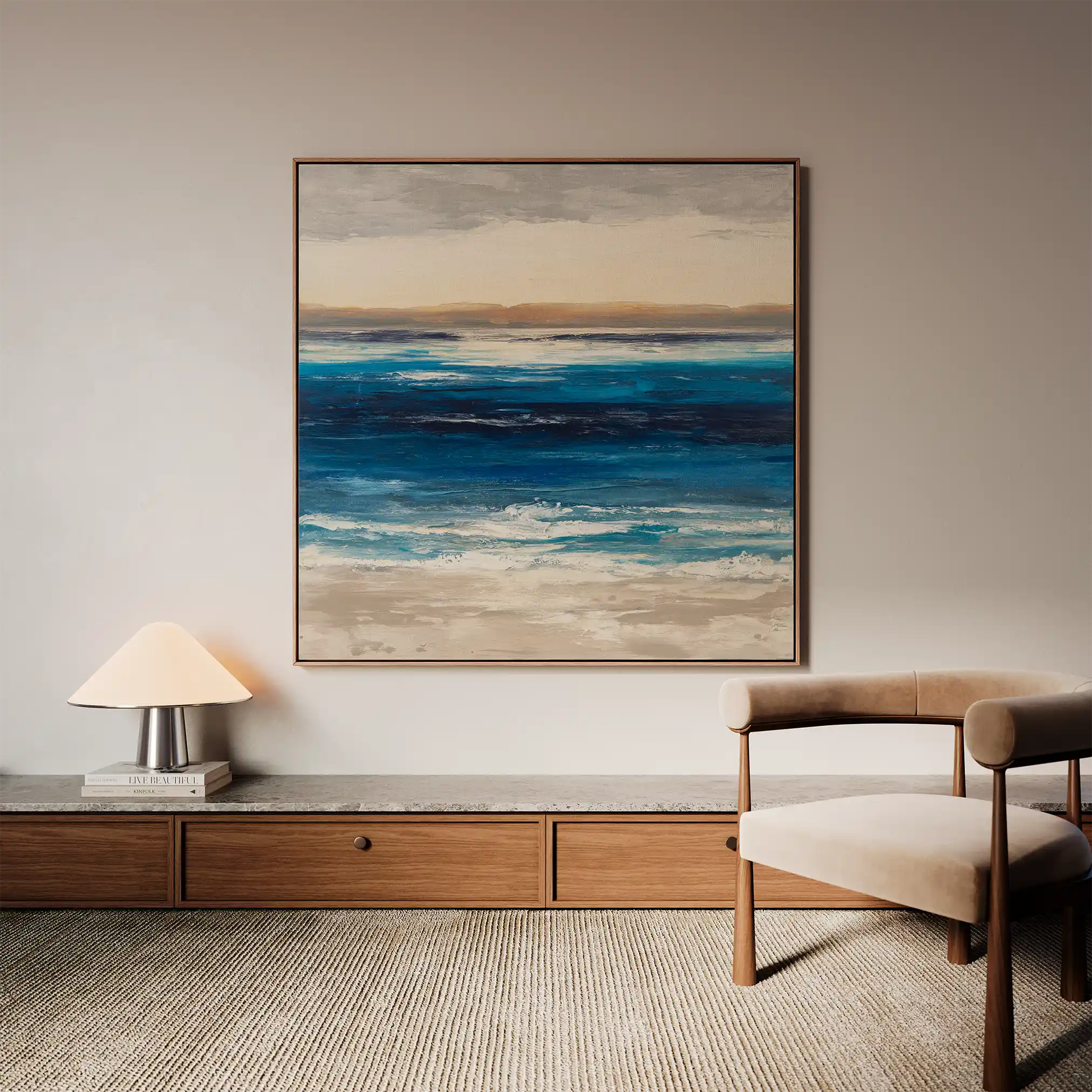Abstract 1314 Canvas Art 60 x 60 cm / Stretched on hidden frame