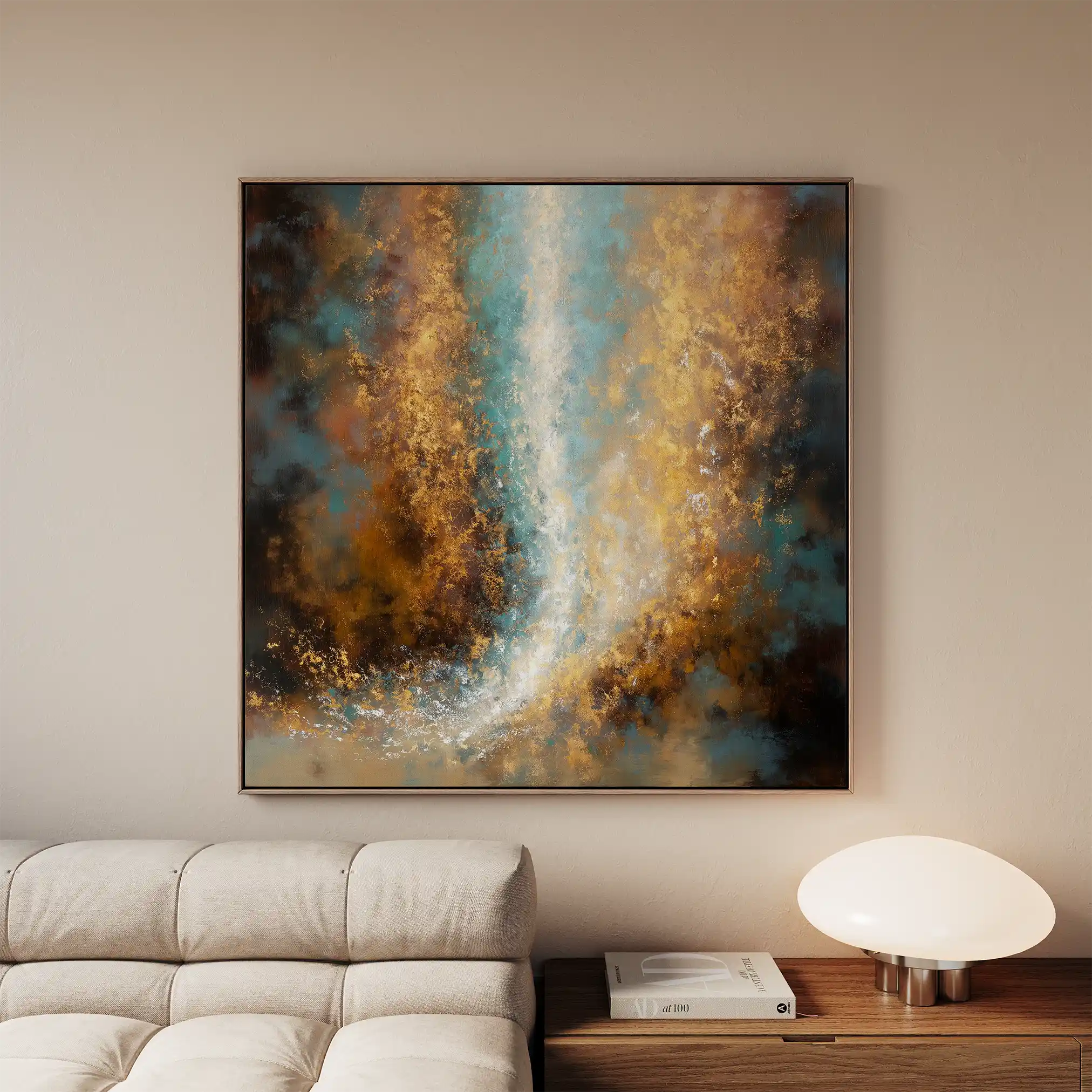 Abstract 1316 Canvas Art 60 x 60 cm / Stretched on hidden frame
