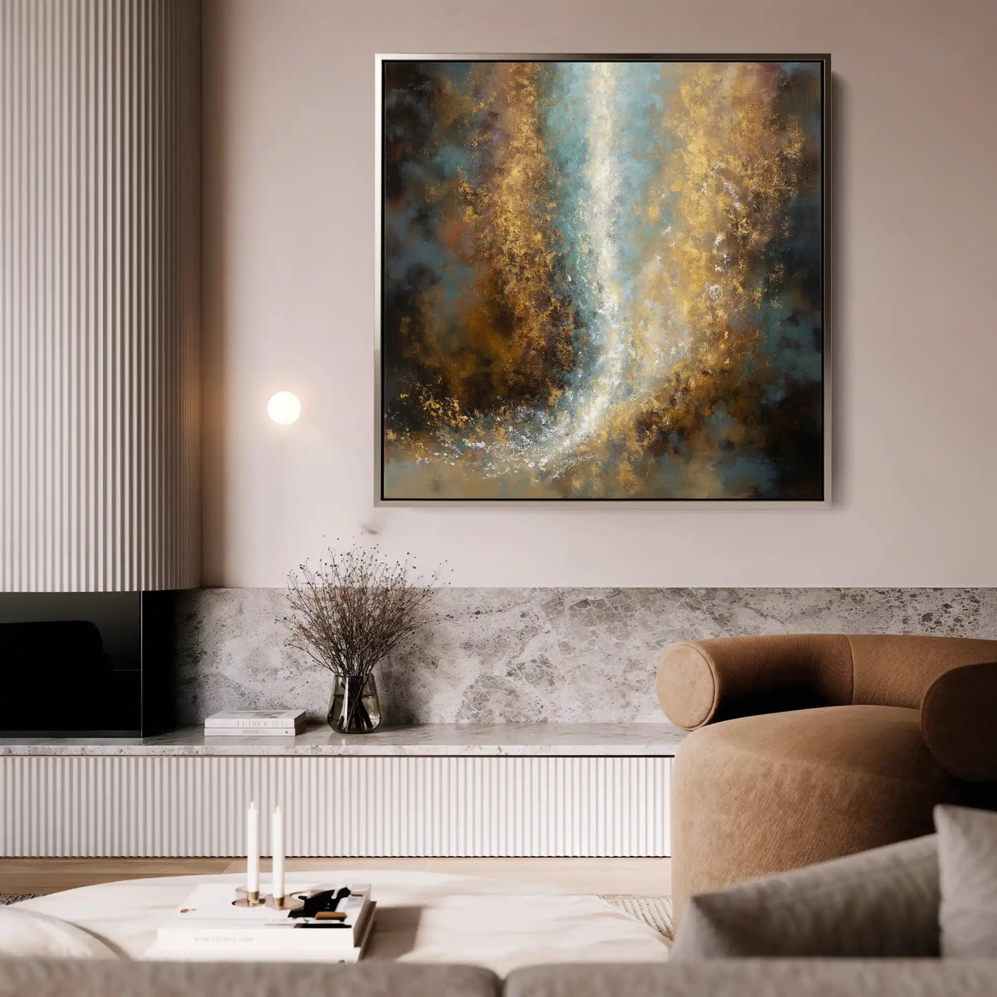 Abstract 1316 Canvas Art 60 x 60 cm / Stretched on hidden frame