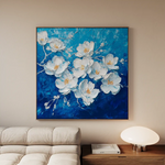 Floral Canvas Wall Art WAD1316-F 80 x 80 cm / Stretched on hidden frame