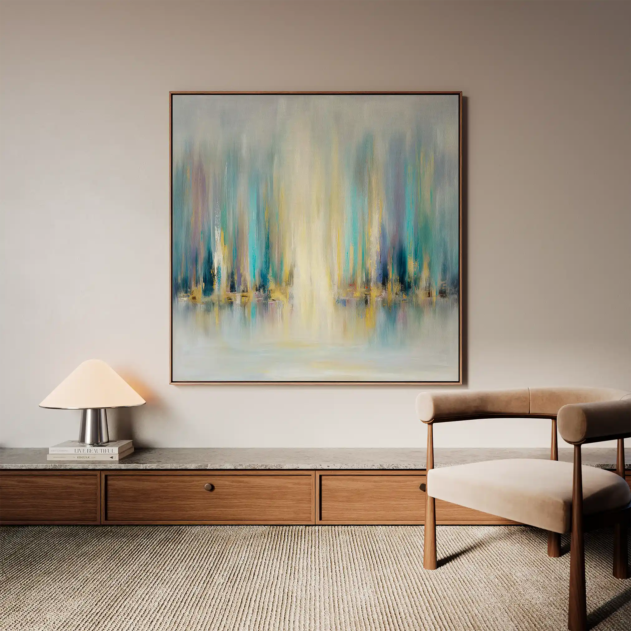 Abstract 1318 Canvas Art 60 x 60 cm / Stretched on hidden frame