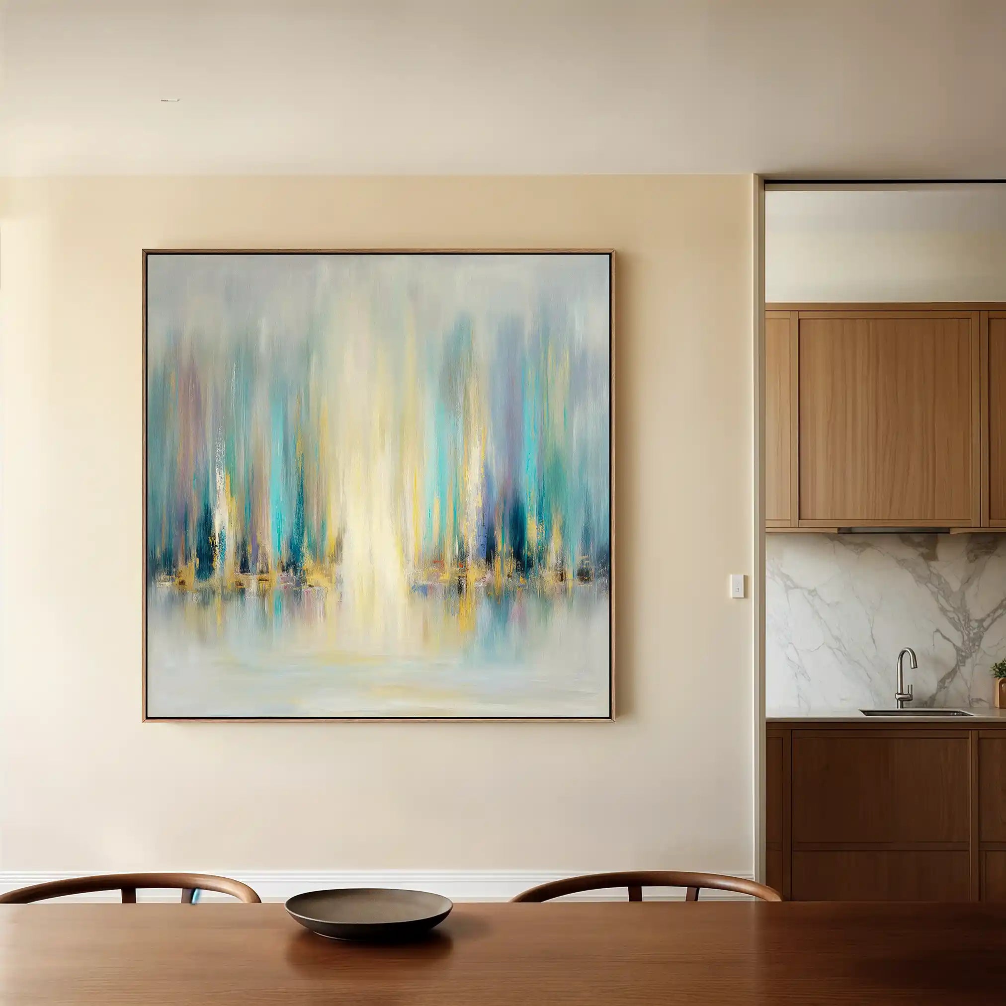 Abstract 1318 Canvas Art 60 x 60 cm / Stretched on hidden frame
