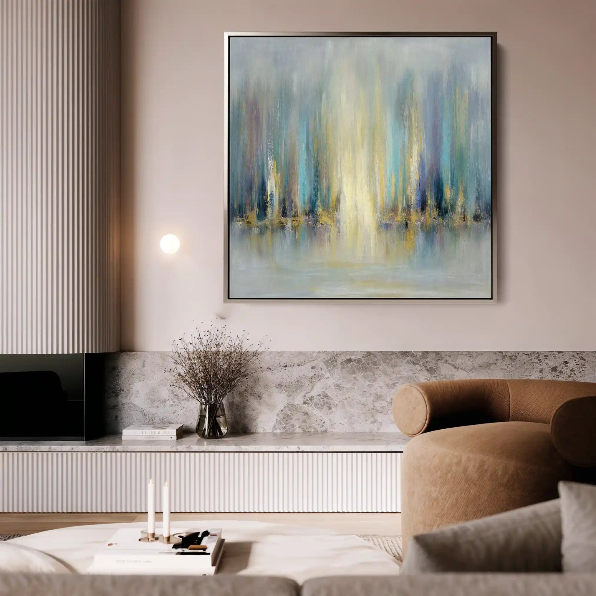 Abstract 1318 Canvas Art 60 x 60 cm / Stretched on hidden frame