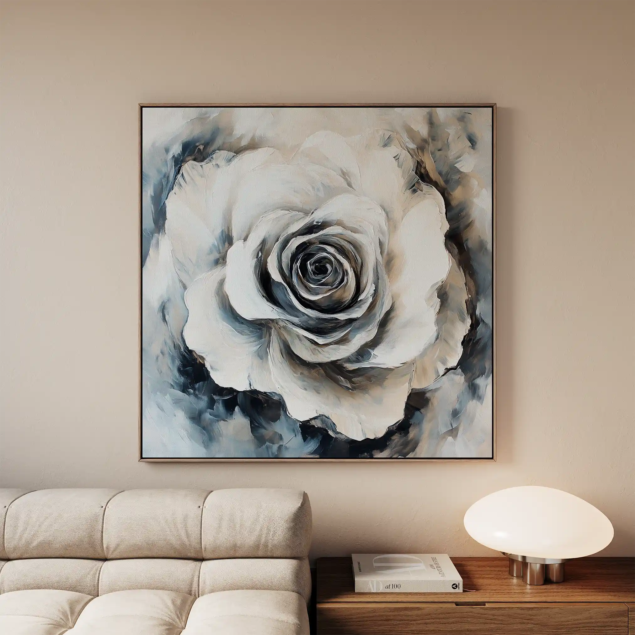 Floral Canvas Wall Art WAD1318-F 80 x 80 cm / Stretched on hidden frame