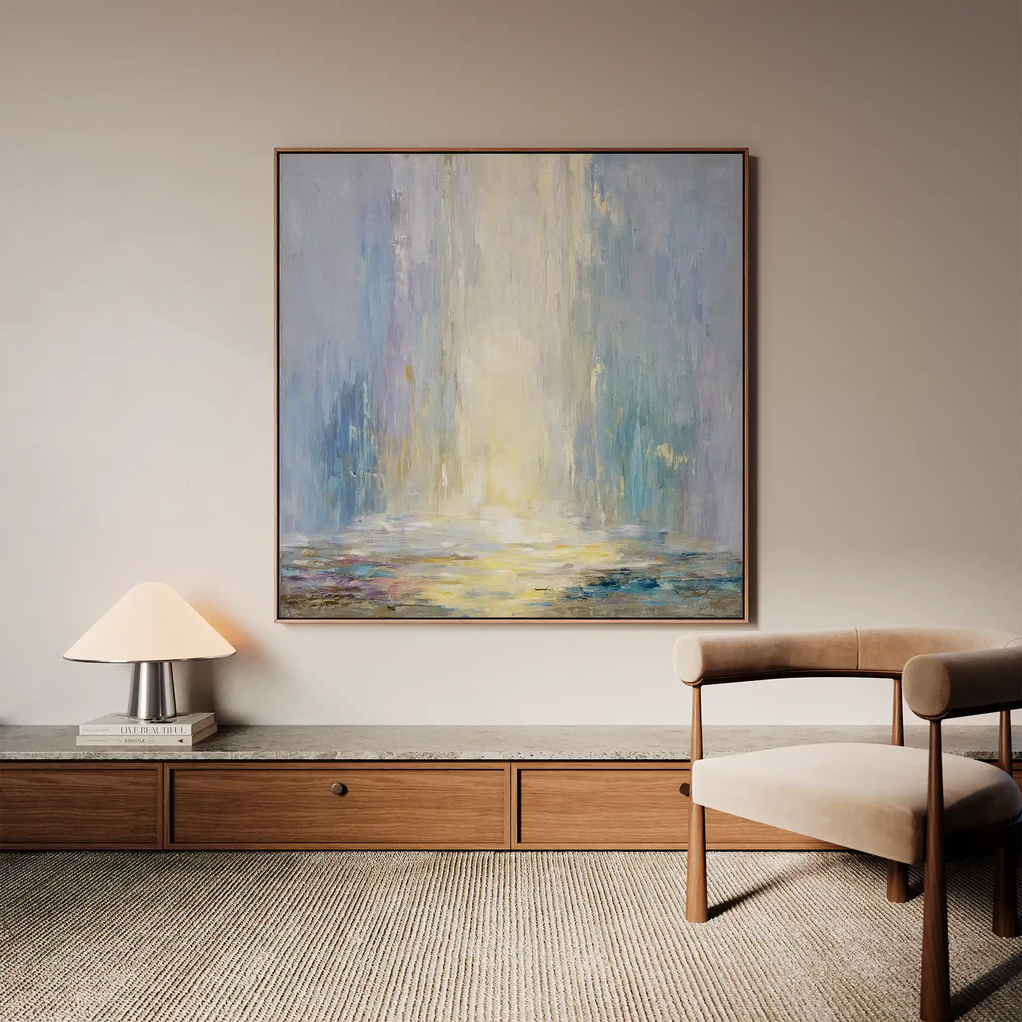 Abstract 1319 Canvas Art 60 x 60 cm / Stretched on hidden frame