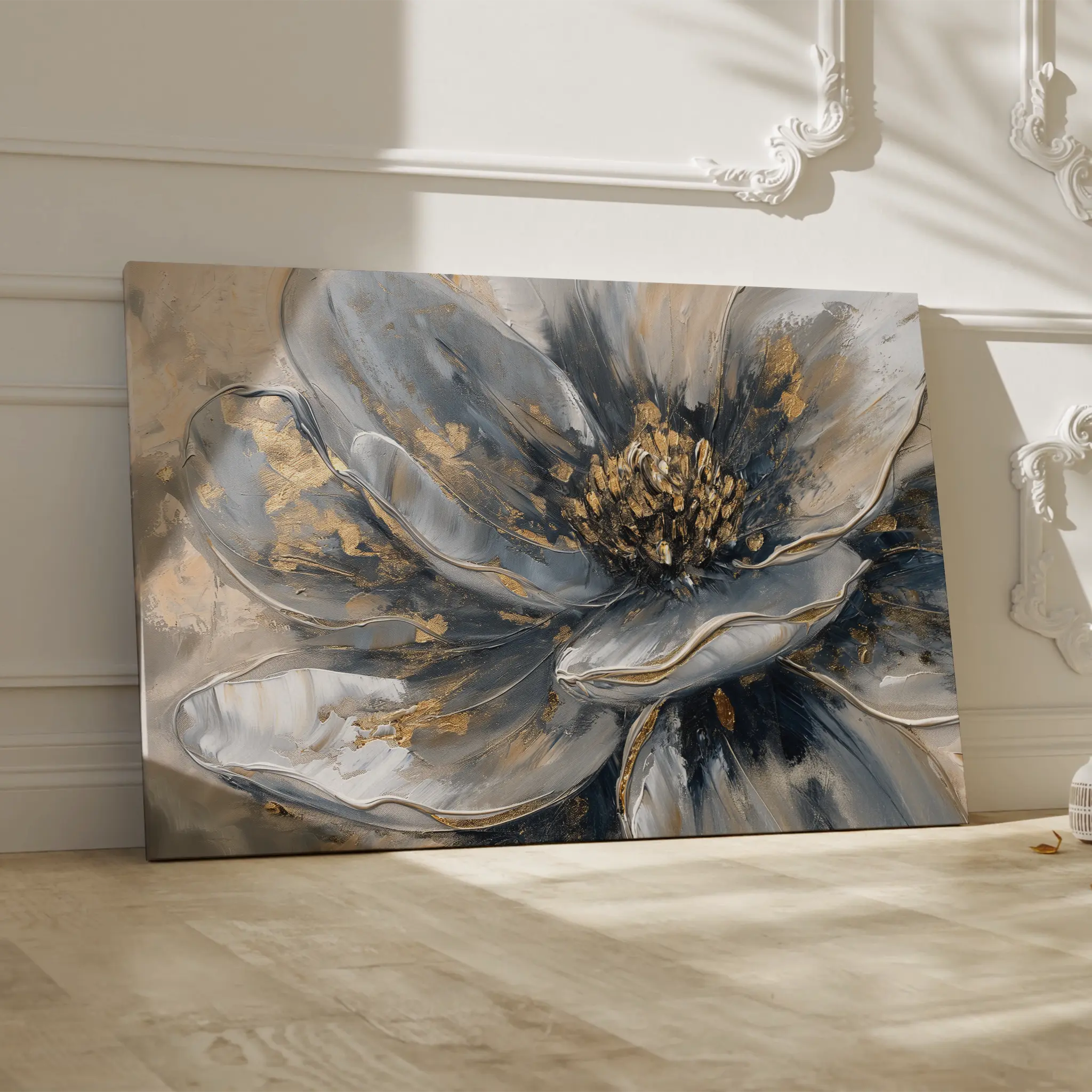 Floral Canvas Wall Art WAD132-F 90 x 60 cm / Stretched on hidden frame