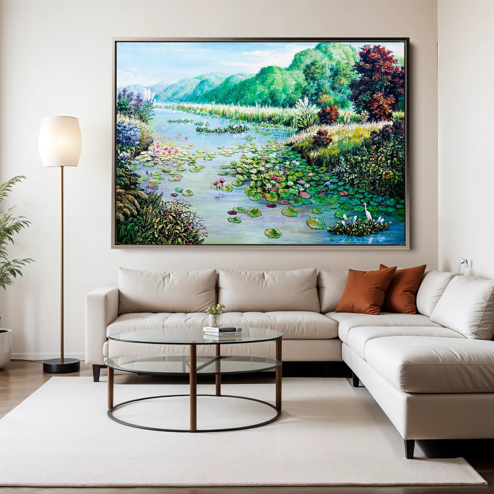 Landscape Canvas Wall Art WAD132-L 90 x 60 cm / Stretched on hidden frame