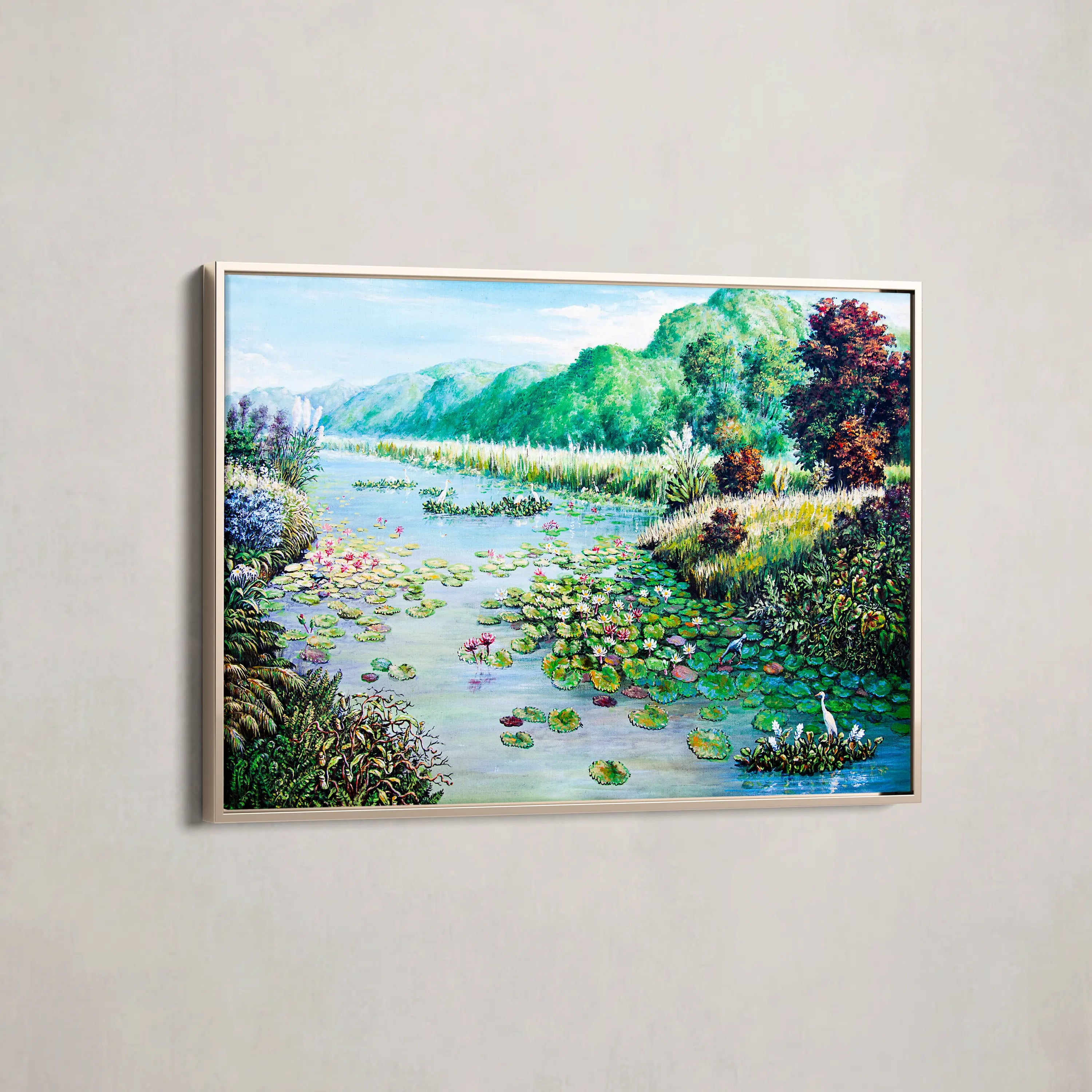 Landscape Canvas Wall Art WAD132-L 90 x 60 cm / Stretched on hidden frame