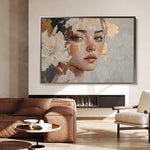 Portrait 132 Canvas Art 90 x 60 cm / Stretched on hidden frame