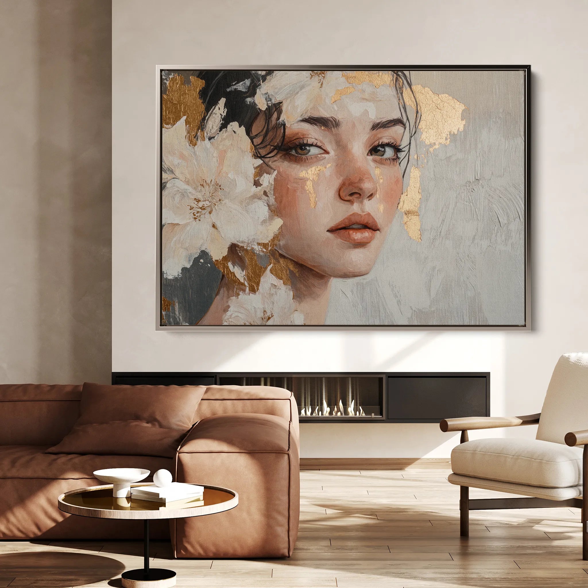Portrait Canvas Wall Art WAD132-P 90 x 60 cm / Stretched on hidden frame