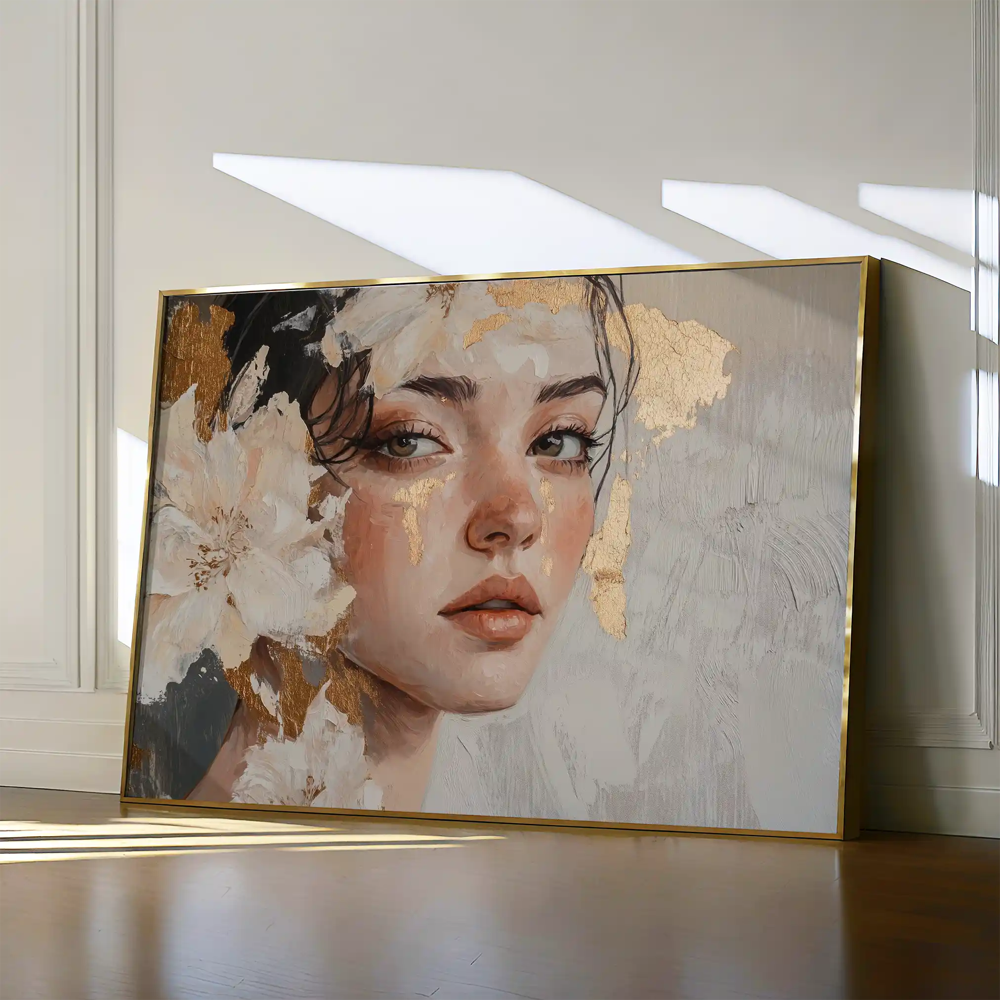 Portrait 132 Canvas Art 90 x 60 cm / Stretched on hidden frame