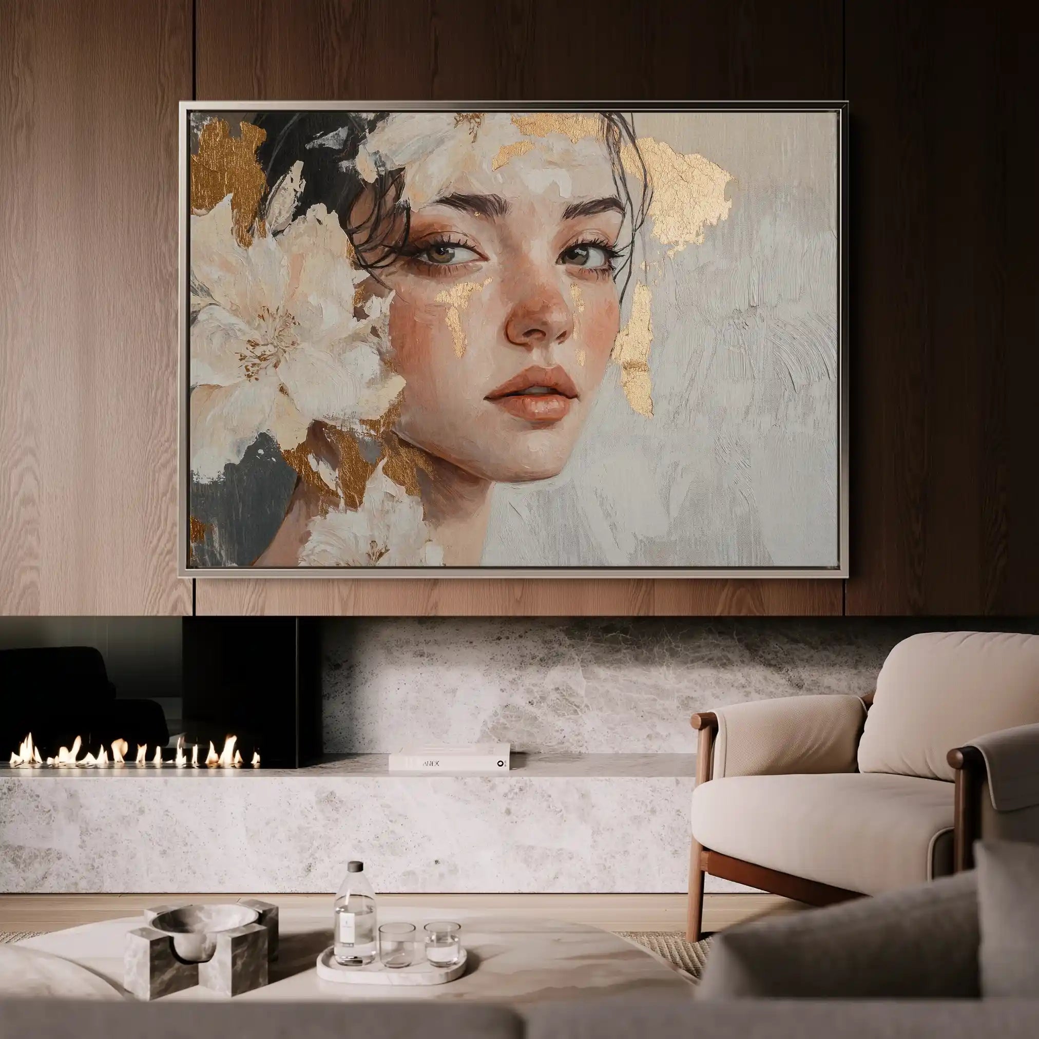 Portrait 132 Canvas Art 90 x 60 cm / Stretched on hidden frame