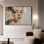 Portrait 132 Canvas Art 90 x 60 cm / Stretched on hidden frame
