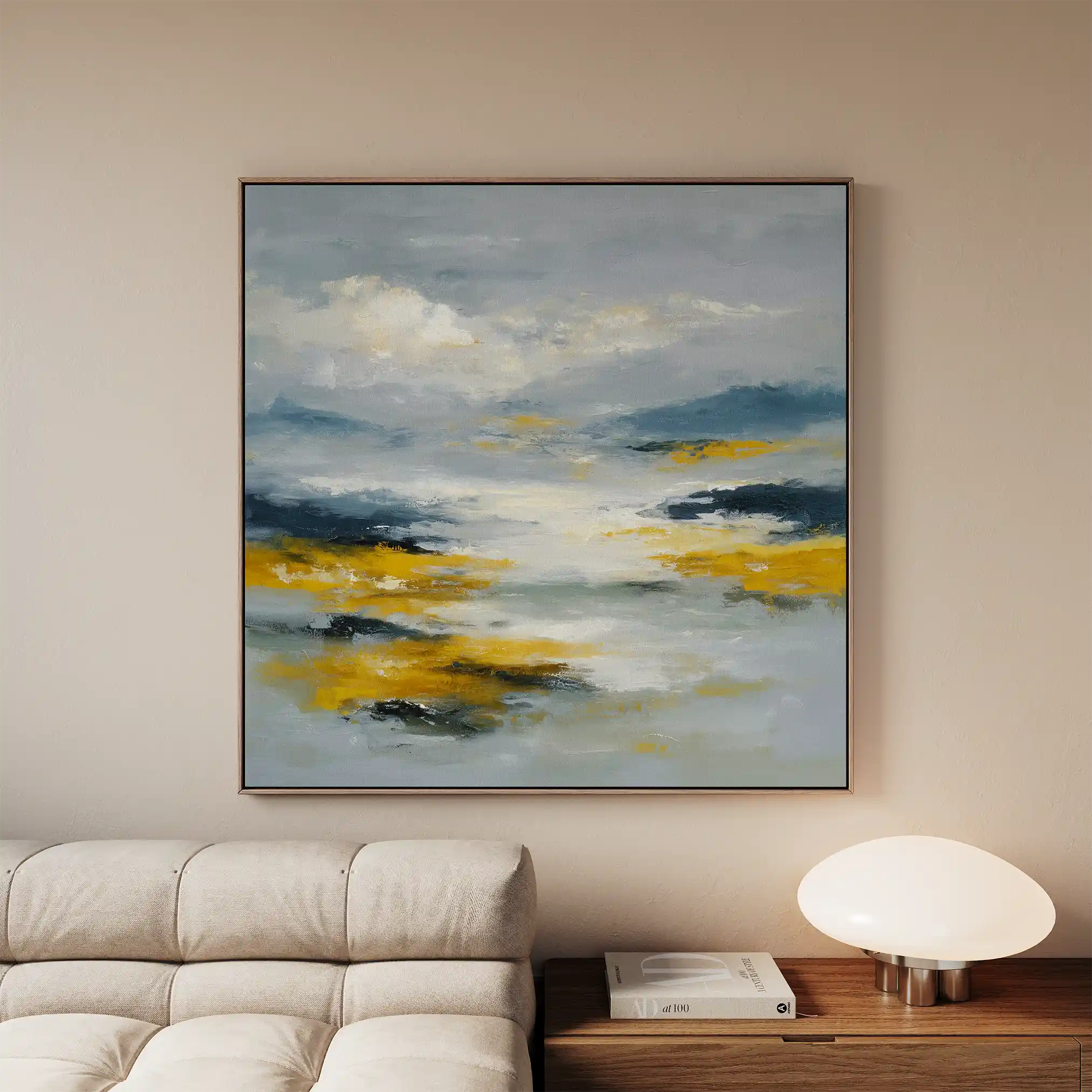 Abstract 1320 Canvas Art 60 x 60 cm / Stretched on hidden frame