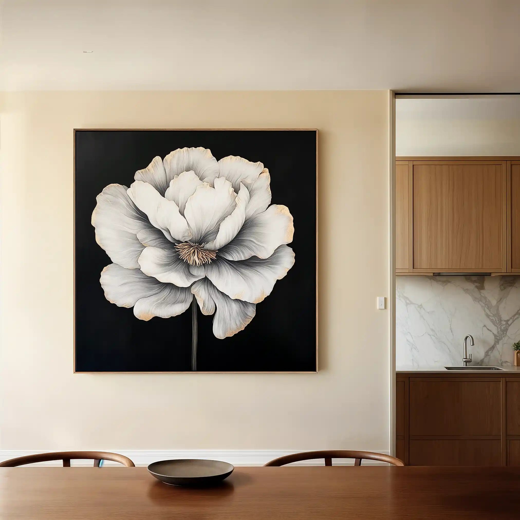 Floral Canvas Wall Art WAD1320-F 80 x 80 cm / Stretched on hidden frame