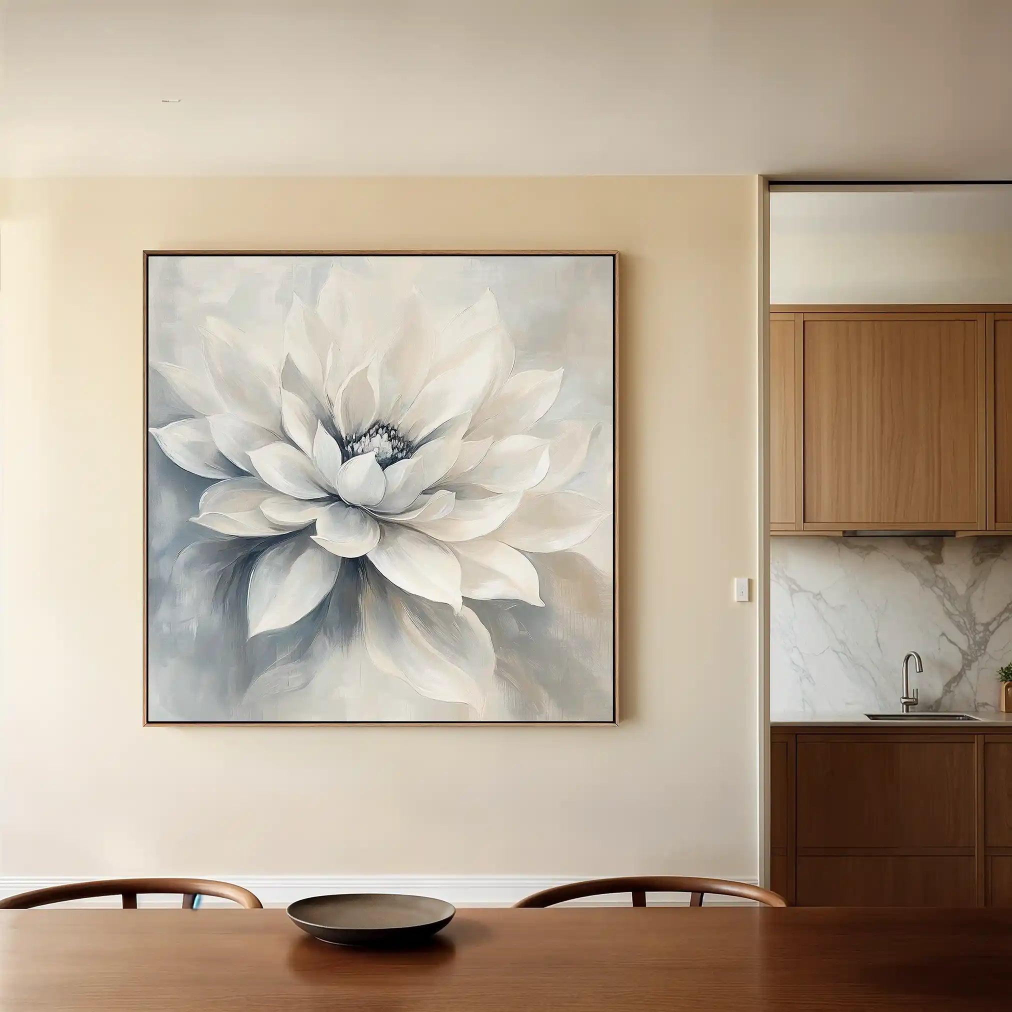 Floral Canvas Wall Art WAD1324-F 80 x 80 cm / Stretched on hidden frame