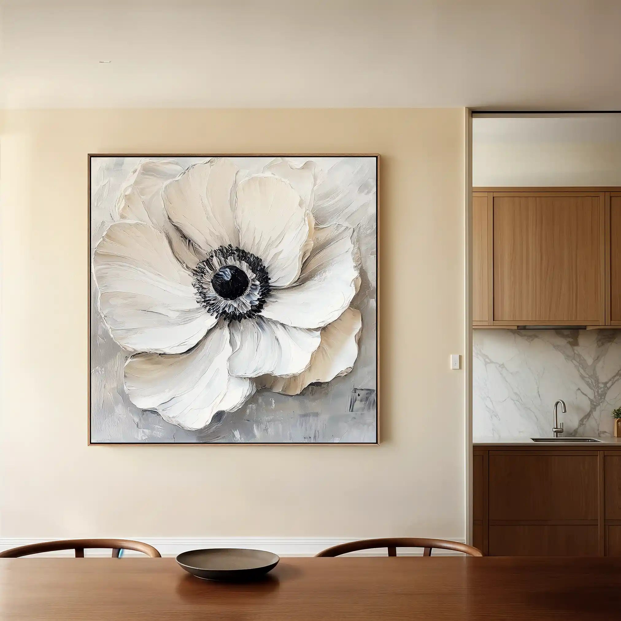 Floral Canvas Wall Art WAD1326-F 80 x 80 cm / Stretched on hidden frame