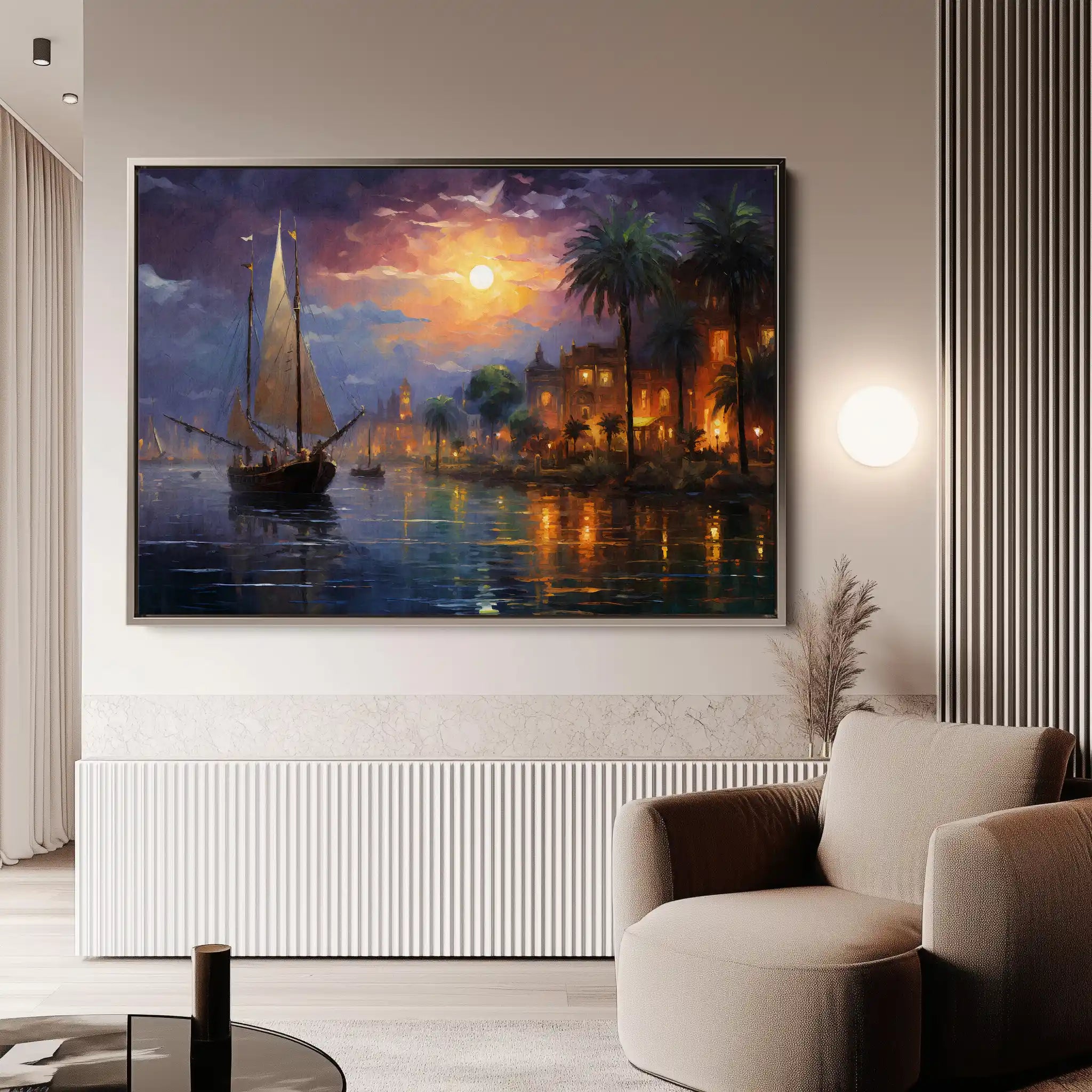 Landscape 133 Canvas Art 90 x 60 cm / Stretched on hidden frame