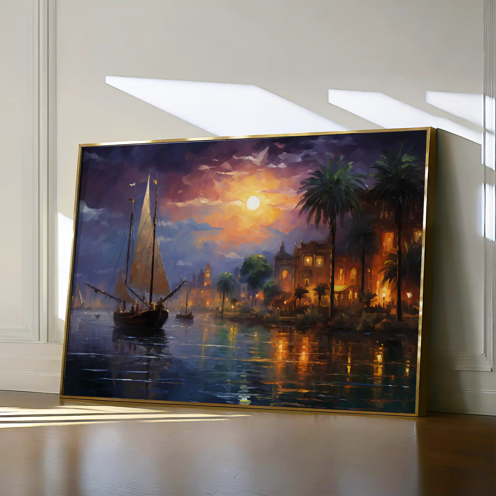 Landscape 133 Canvas Art 90 x 60 cm / Stretched on hidden frame