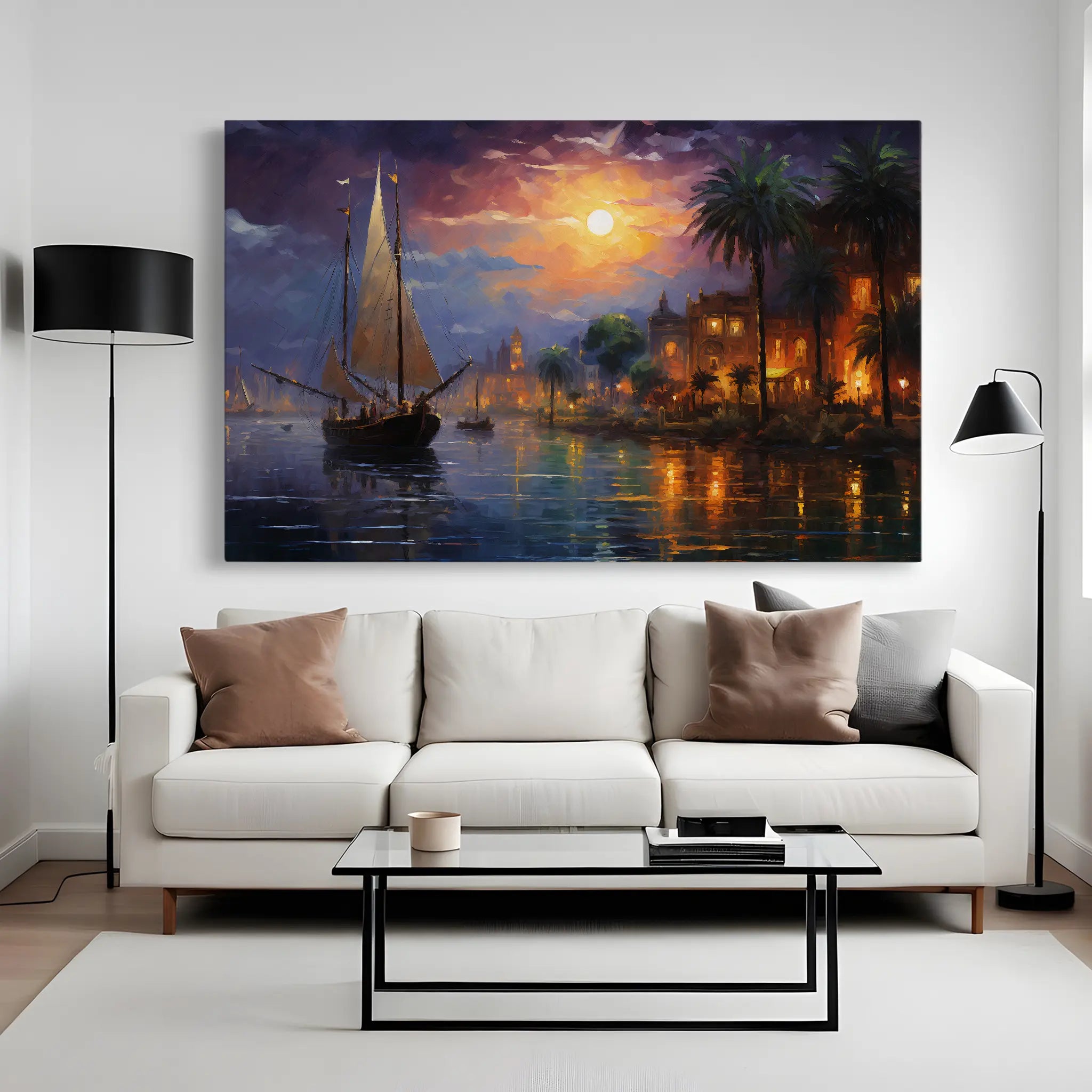 Landscape Canvas Wall Art WAD133-L 90 x 60 cm / Stretched on hidden frame