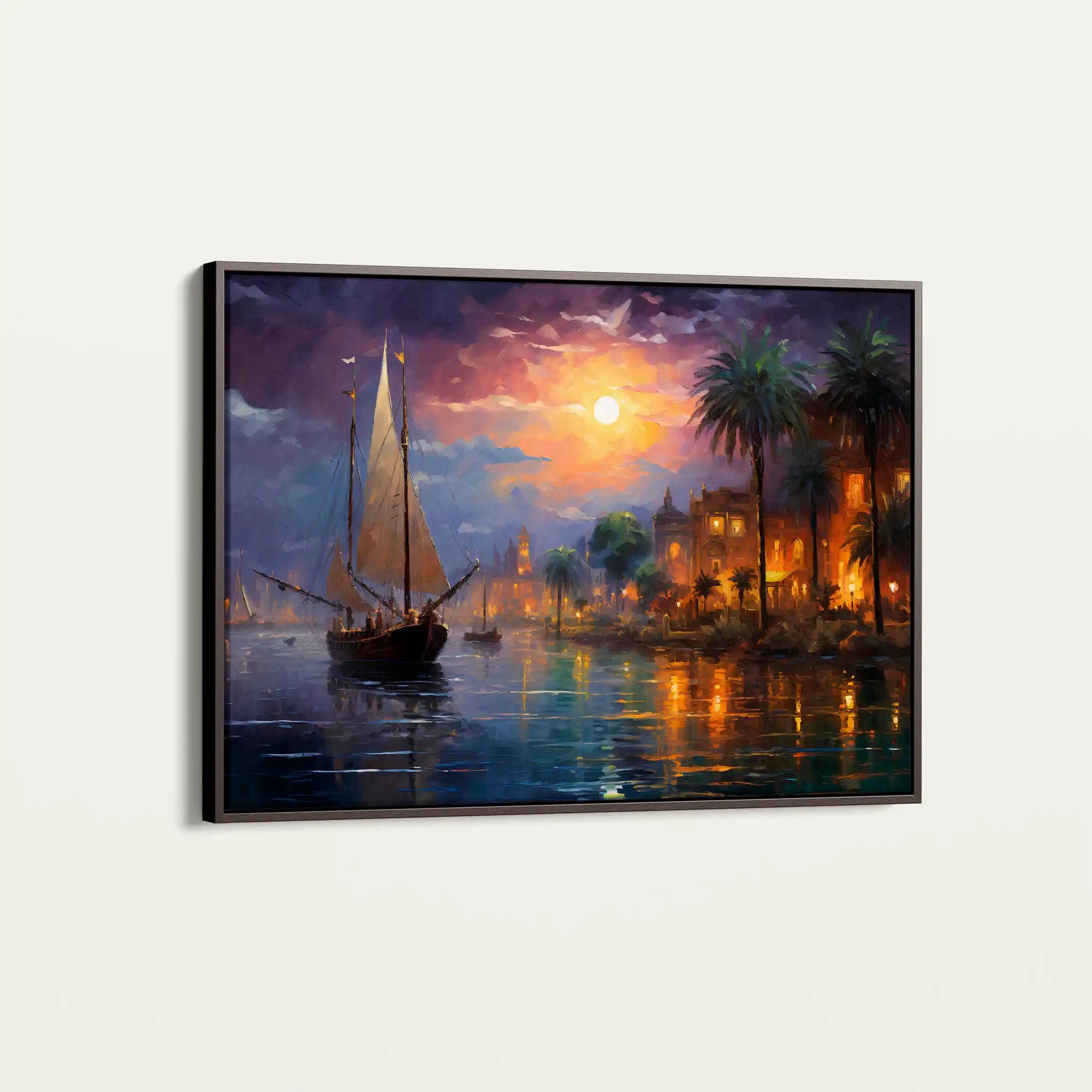 Landscape 133 Canvas Art 90 x 60 cm / Stretched on hidden frame