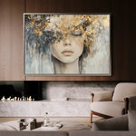 Portrait 133 Canvas Art 90 x 60 cm / Stretched on hidden frame