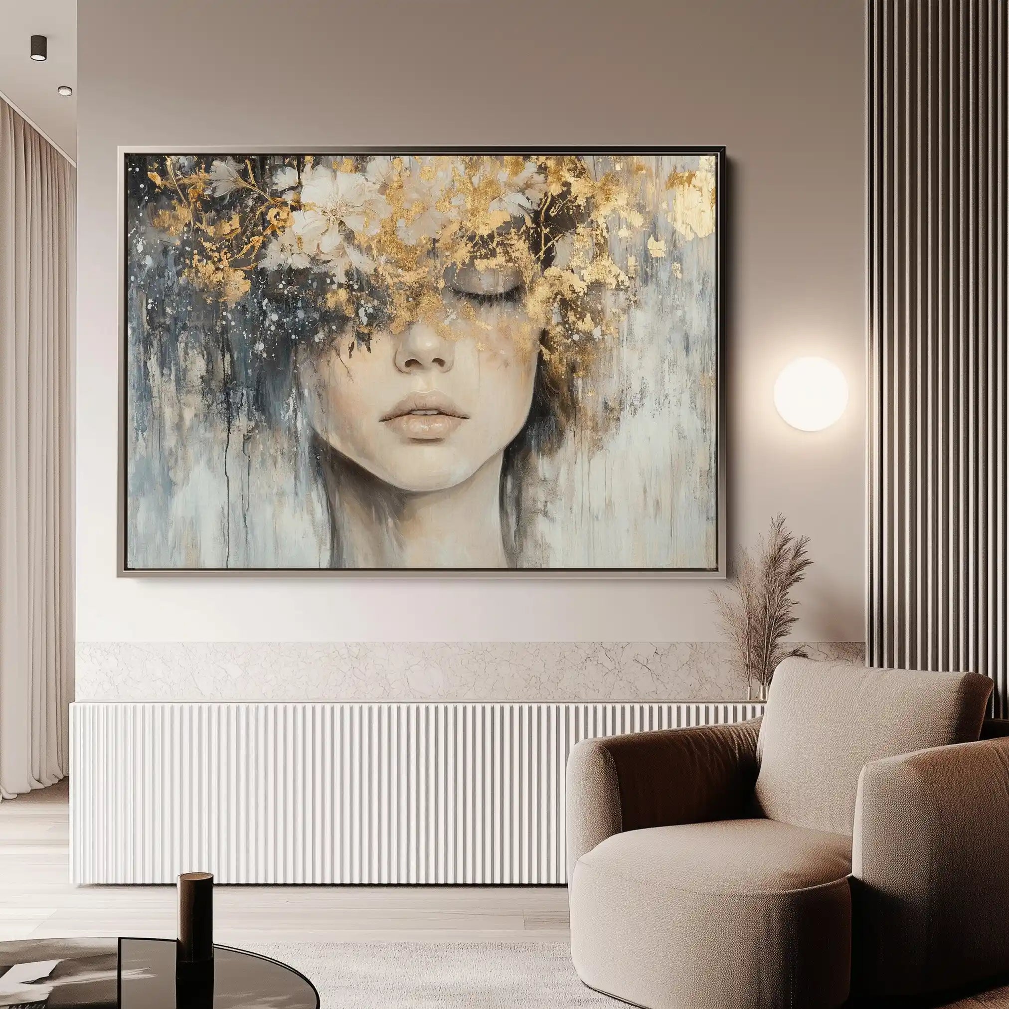 Portrait 133 Canvas Art 90 x 60 cm / Stretched on hidden frame