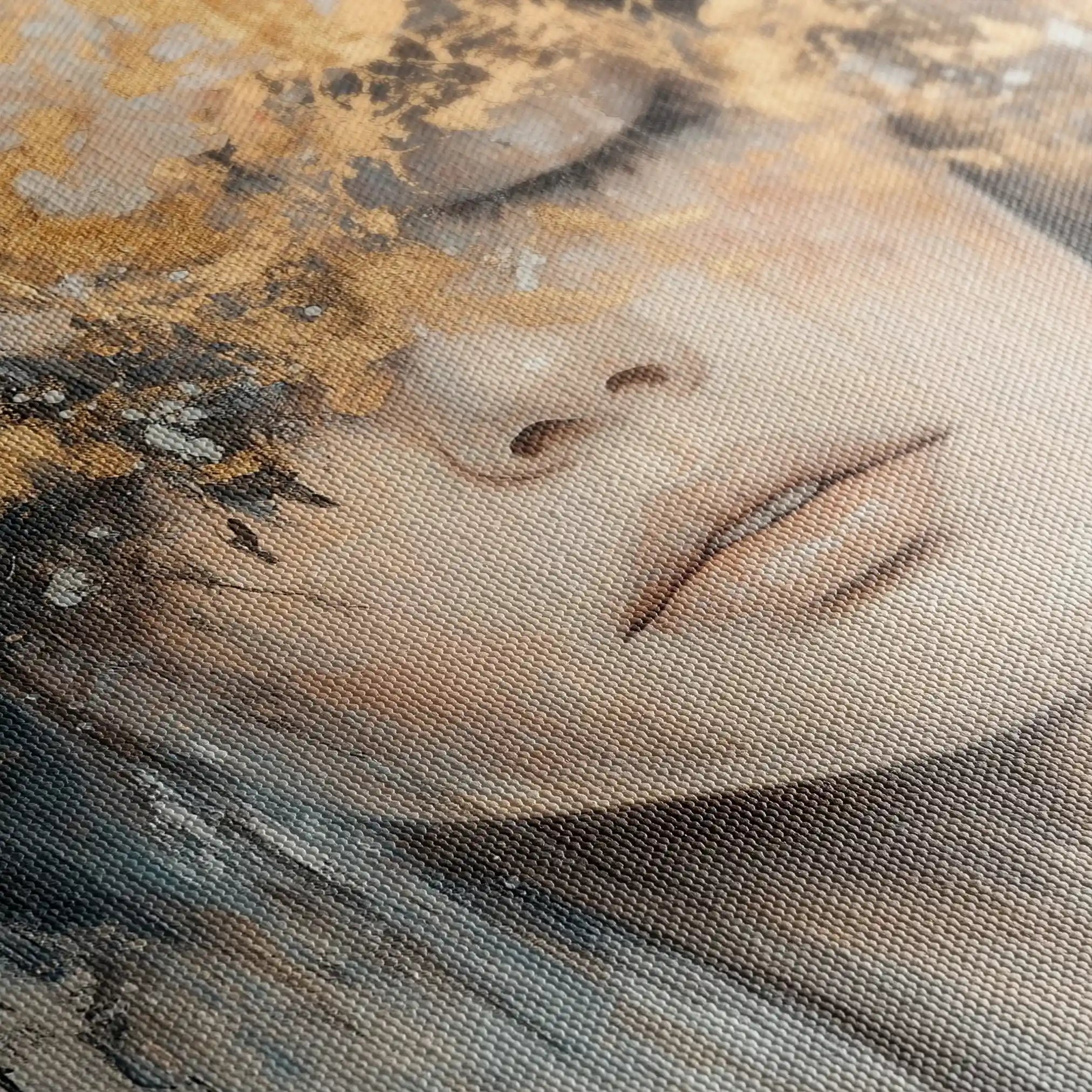 Portrait 133 Canvas Art 90 x 60 cm / Stretched on hidden frame