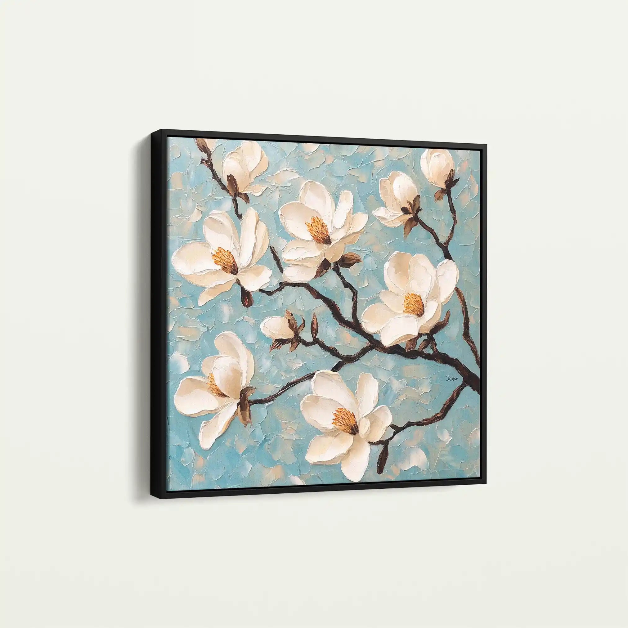Floral Canvas Wall Art WAD1331-F 80 x 80 cm / Stretched on hidden frame