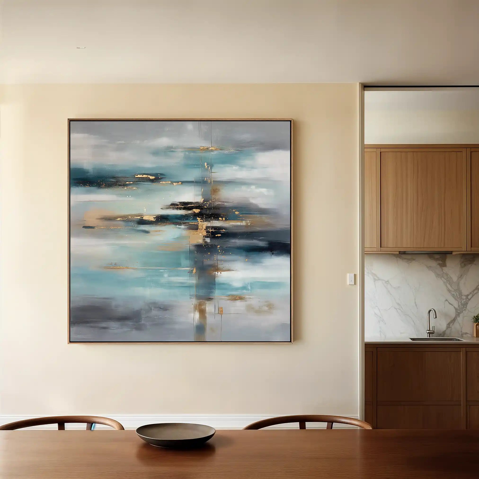 Abstract 1332 Canvas Art 60 x 60 cm / Stretched on hidden frame