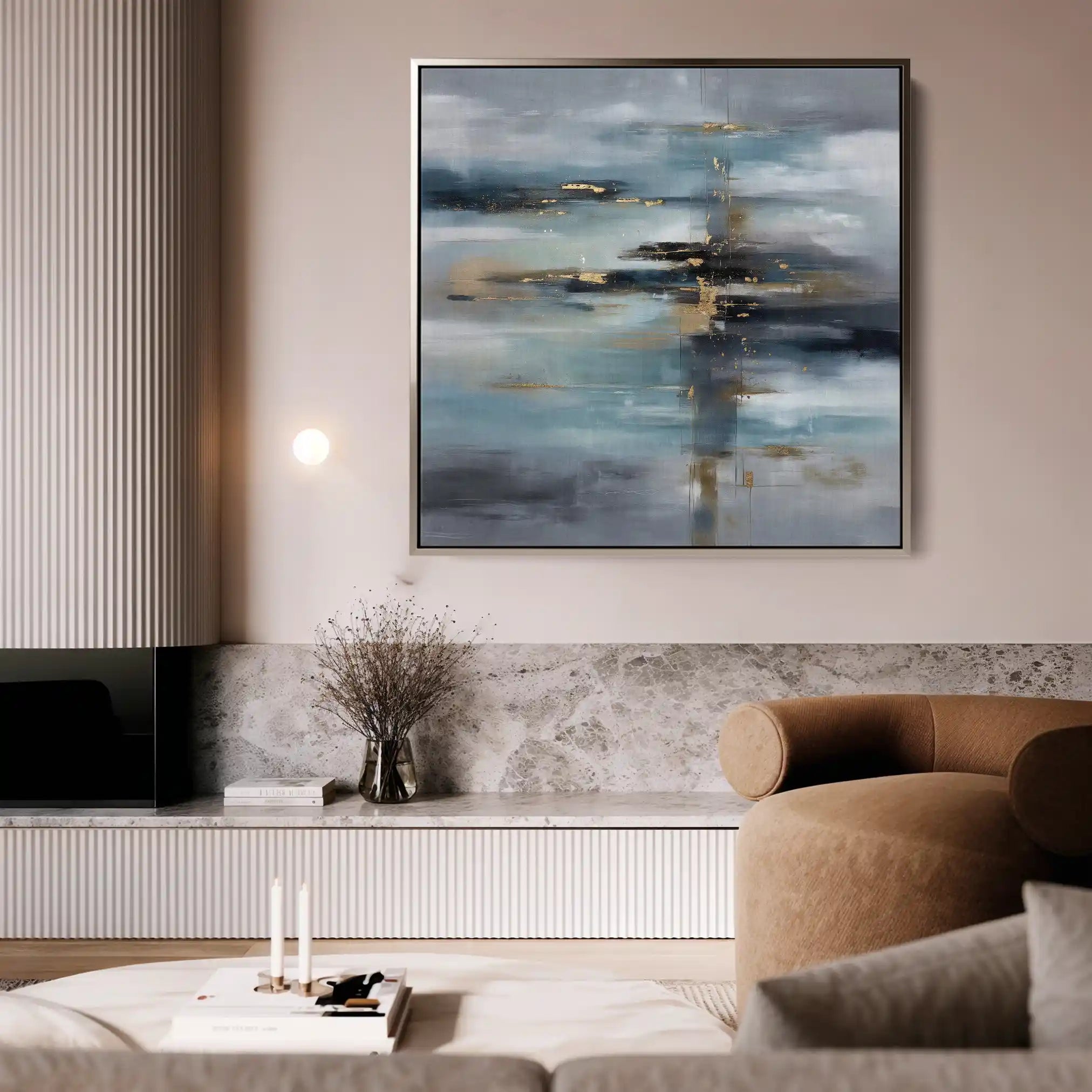 Abstract 1332 Canvas Art 60 x 60 cm / Stretched on hidden frame