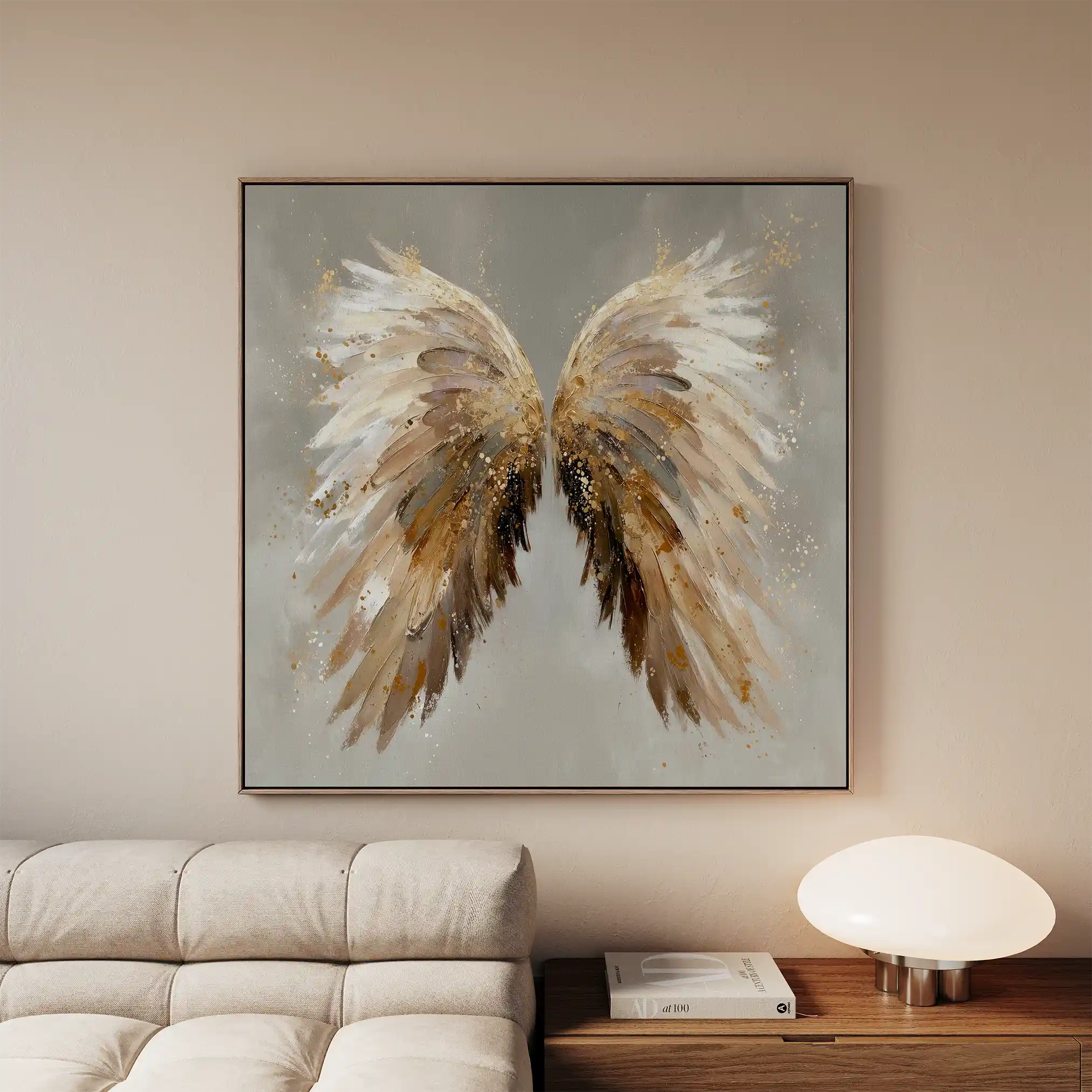 Abstract 1334 Canvas Art 60 x 60 cm / Stretched on hidden frame