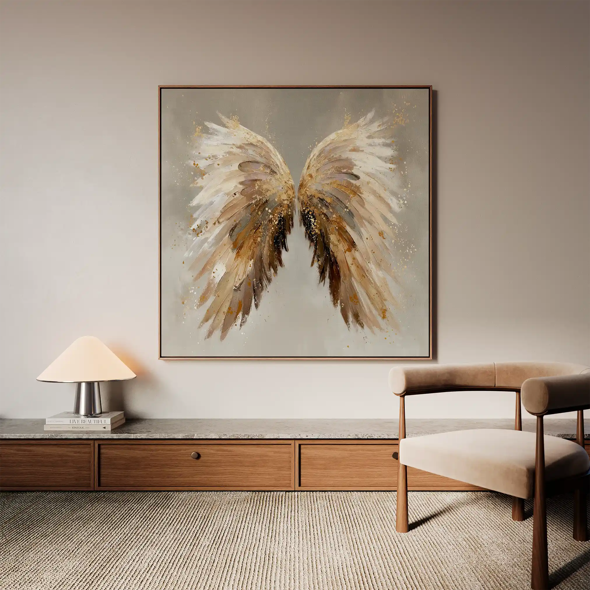 Abstract 1334 Canvas Art 60 x 60 cm / Stretched on hidden frame