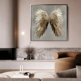 Abstract 1334 Canvas Art 60 x 60 cm / Stretched on hidden frame
